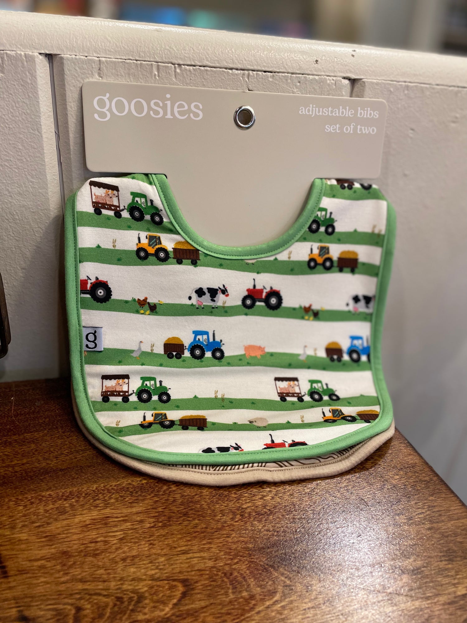 Farm Stripe Bib Set