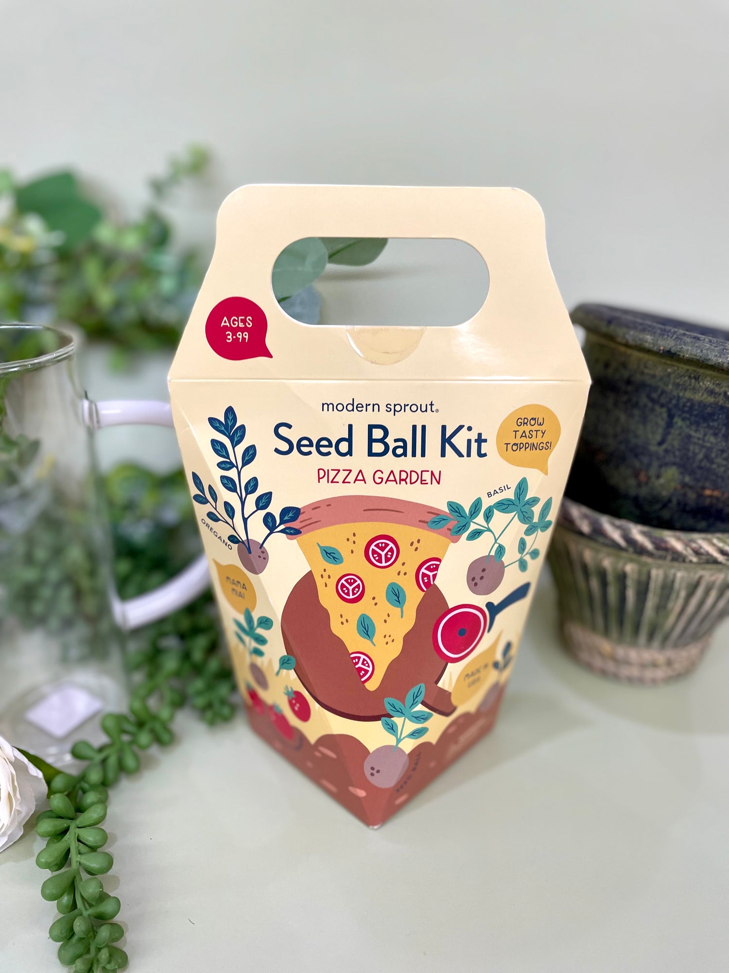 DIY Seed Ball Kit Pizza Garden