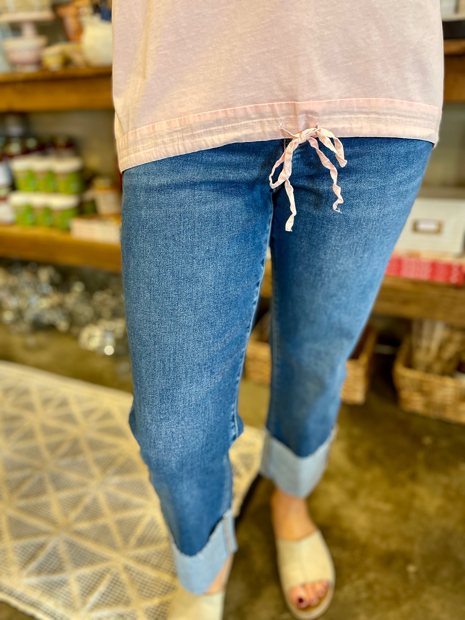 Victoria High Rise Cropped Jeans