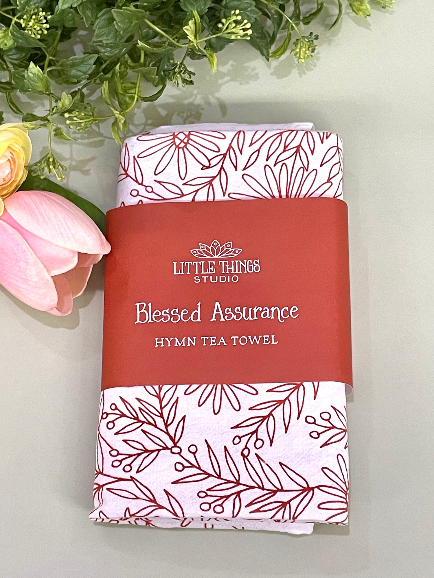 Little Things Blessed Assurance Tea Towel