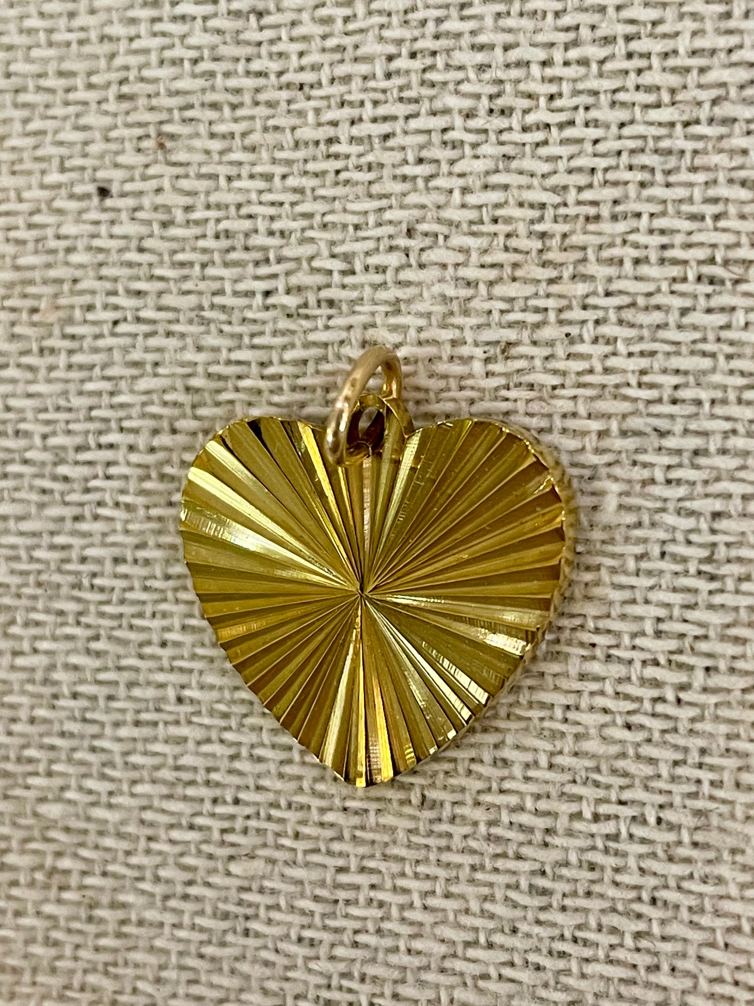 Textured Gold Heart