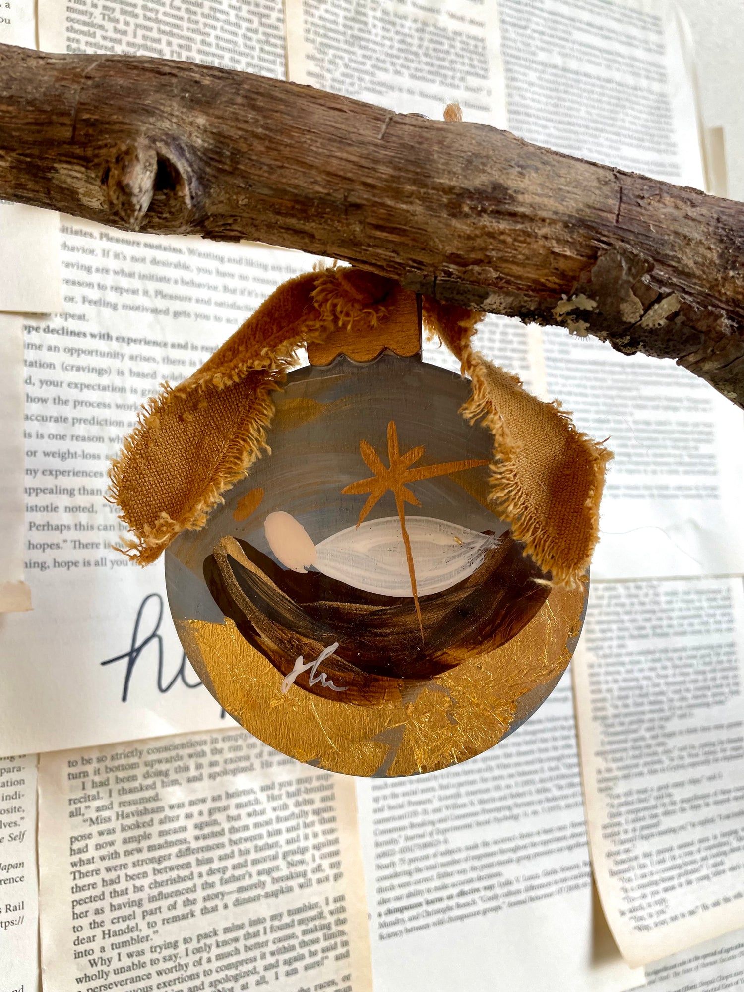 Resin Baby Jesus Ornament