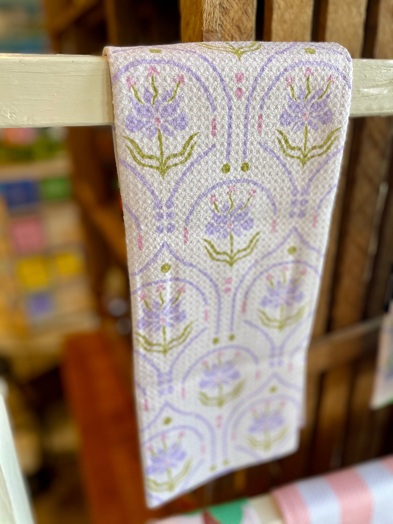 Dome Floral Geometry Tea Towel
