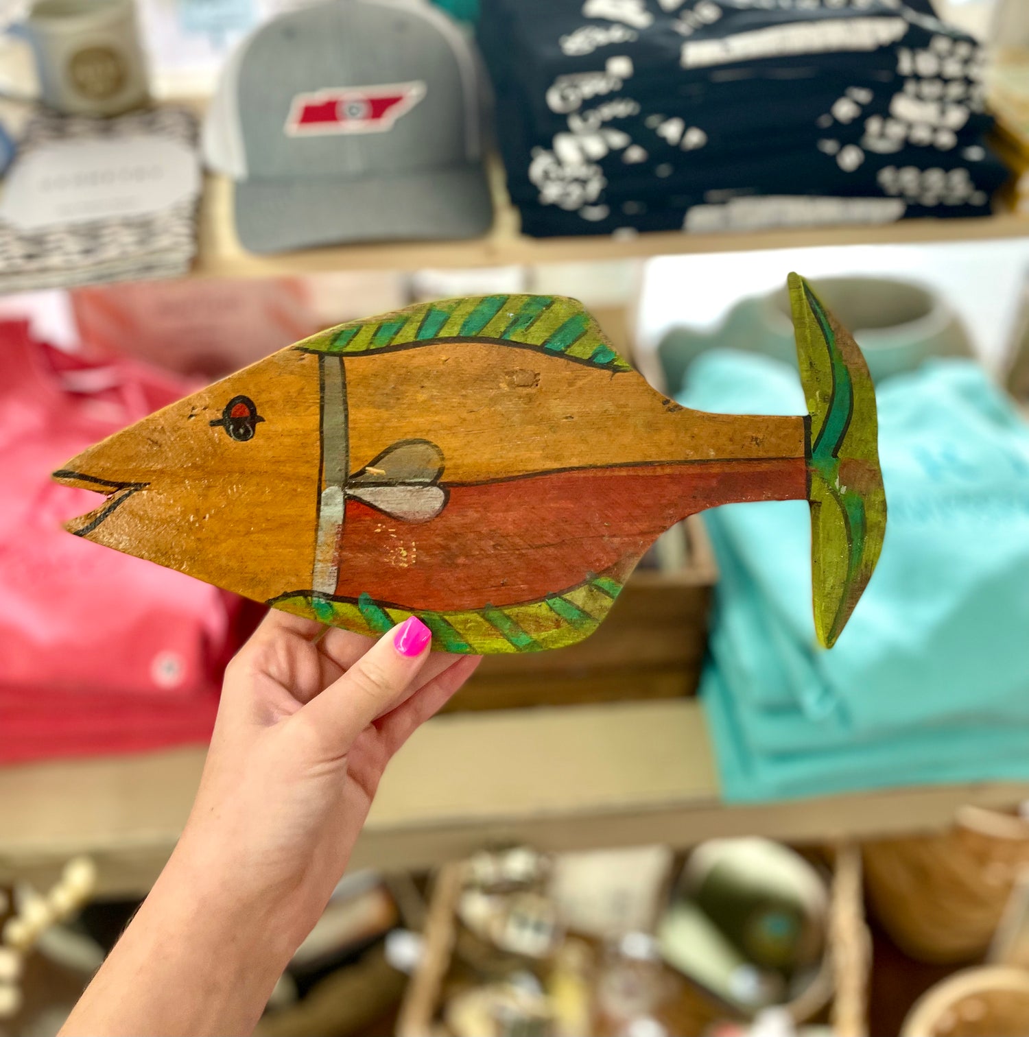 Fish Wall Hanging Wooden