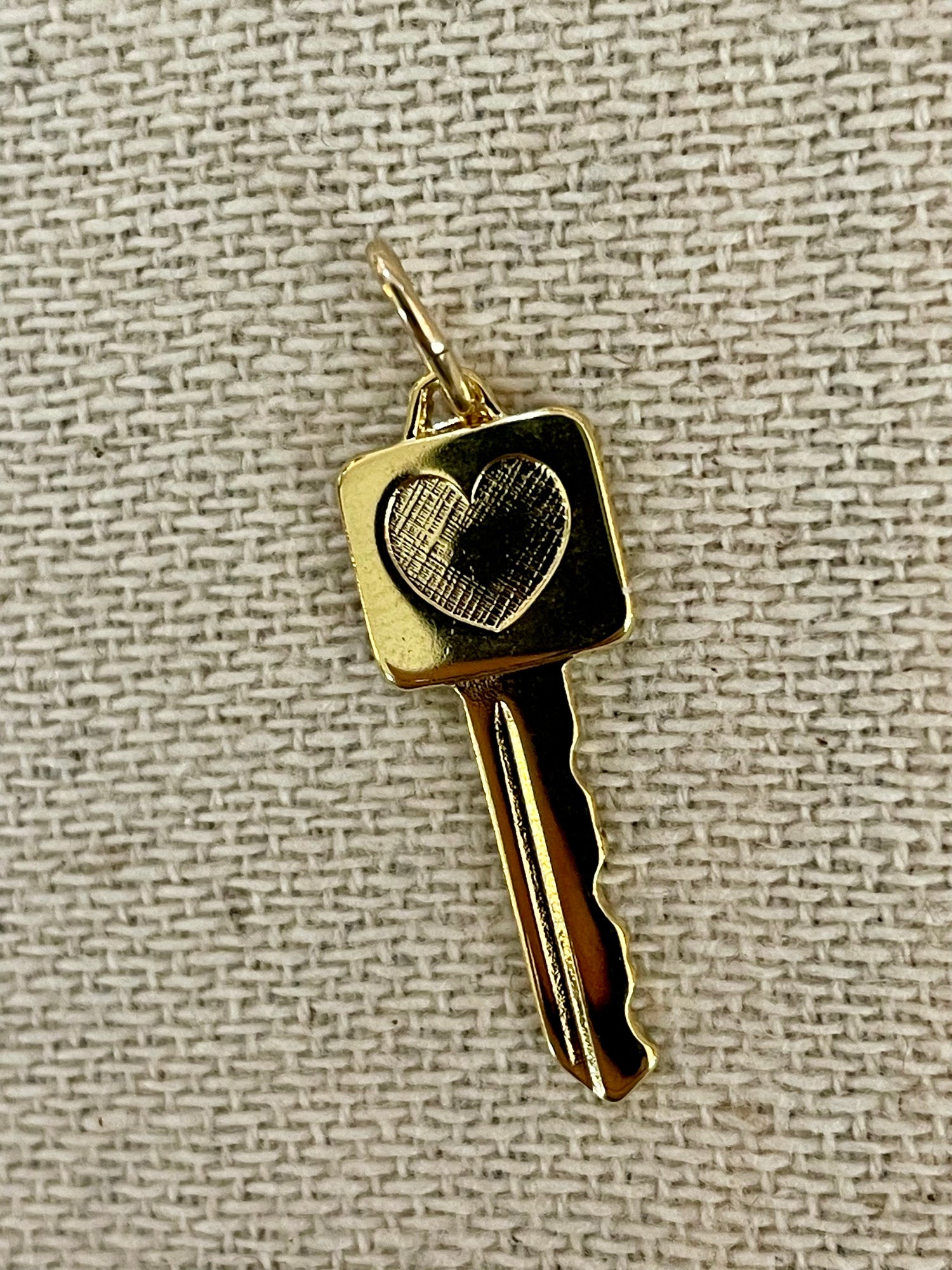 Key with Heart Charm