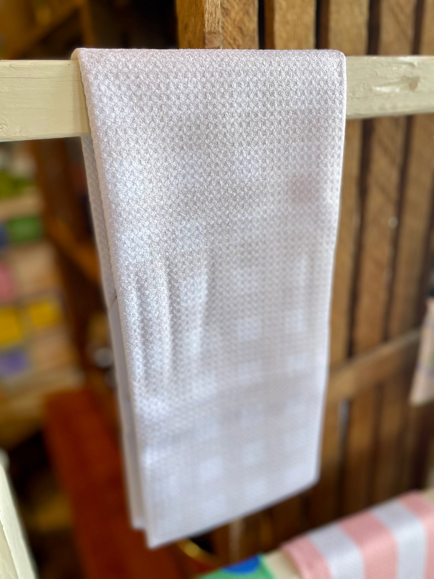 Gigi Beige Geometry Tea Towel