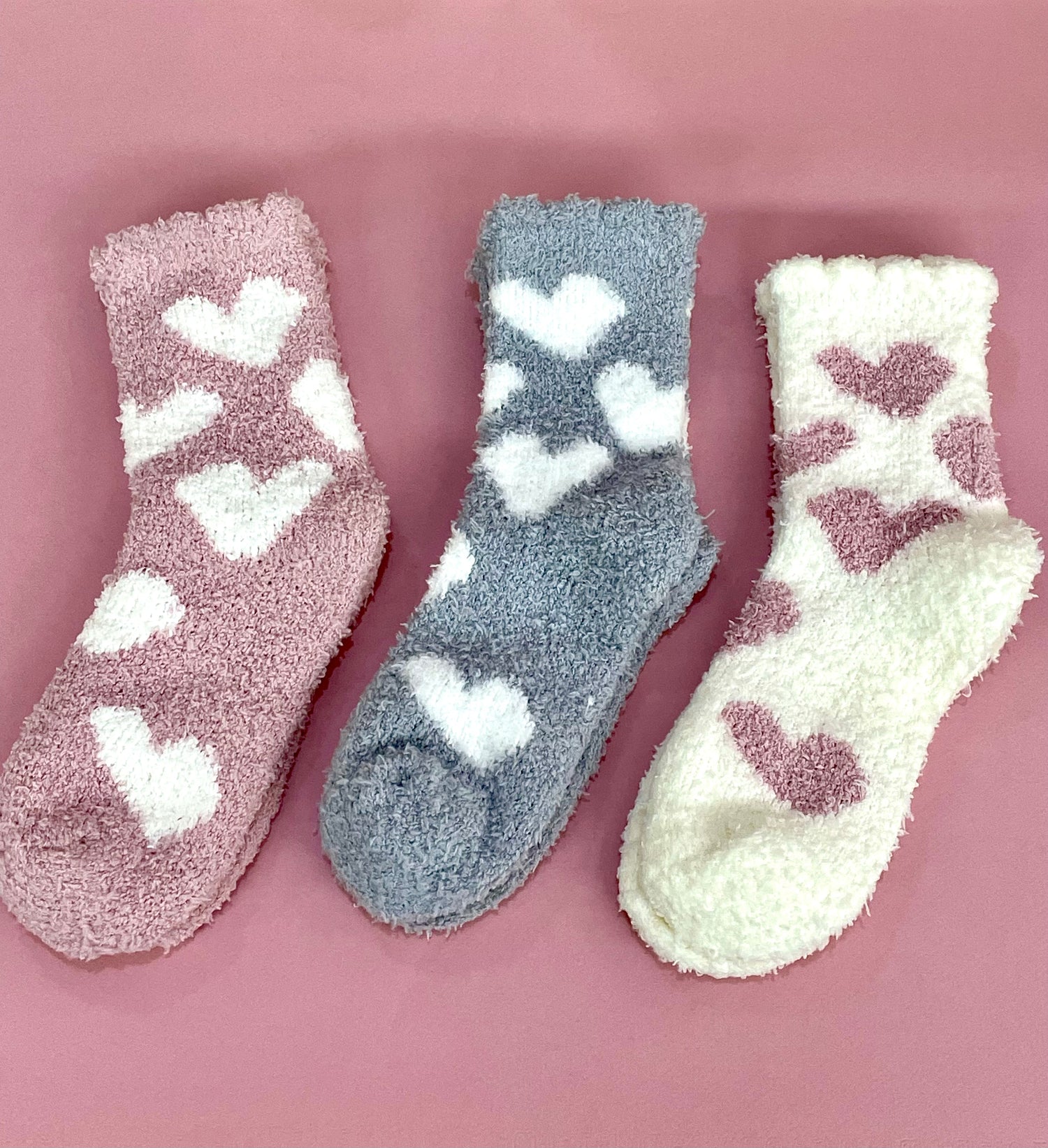 Valentine's Fuzzy Socks