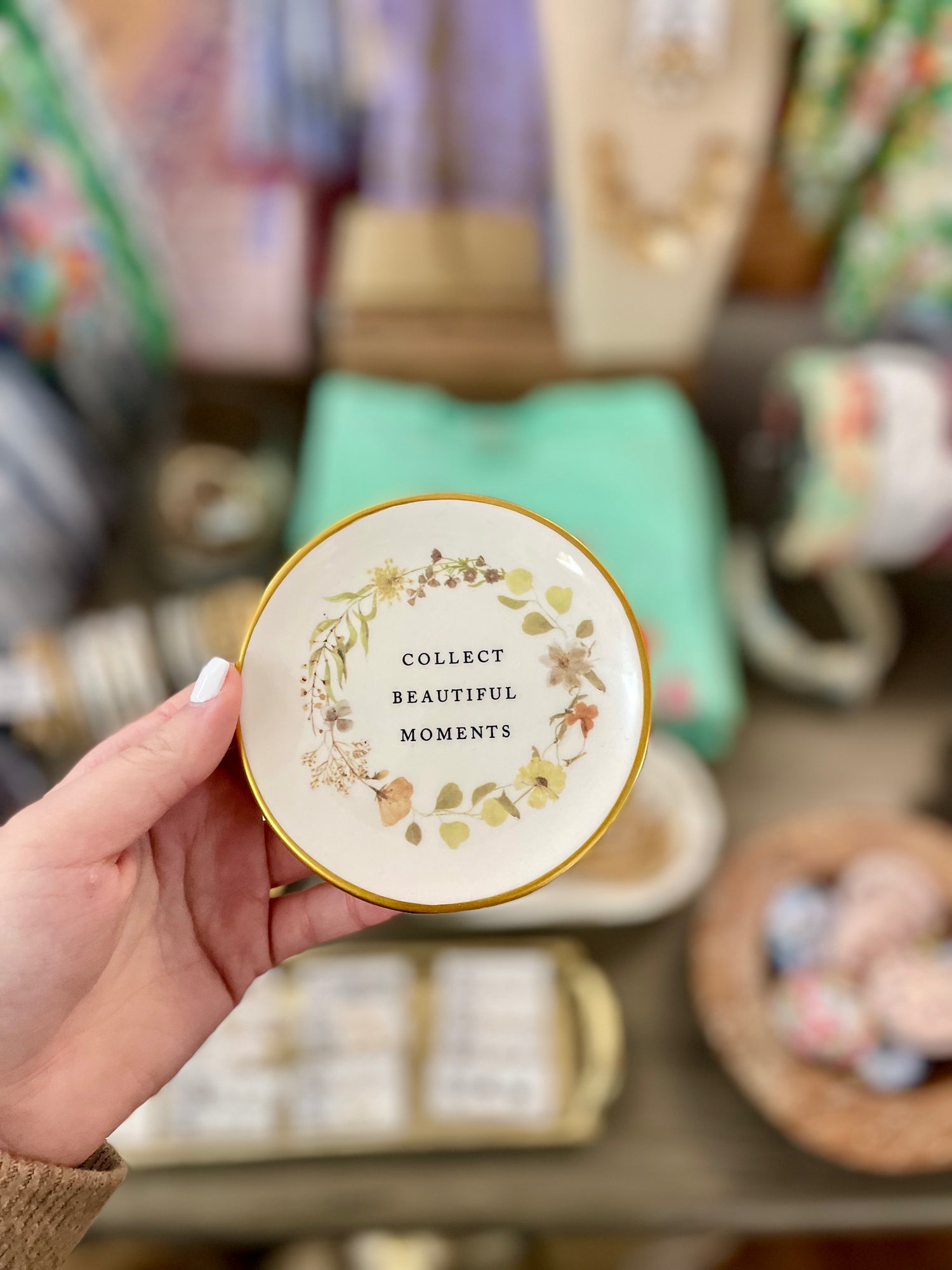 Floral Trinket Plate