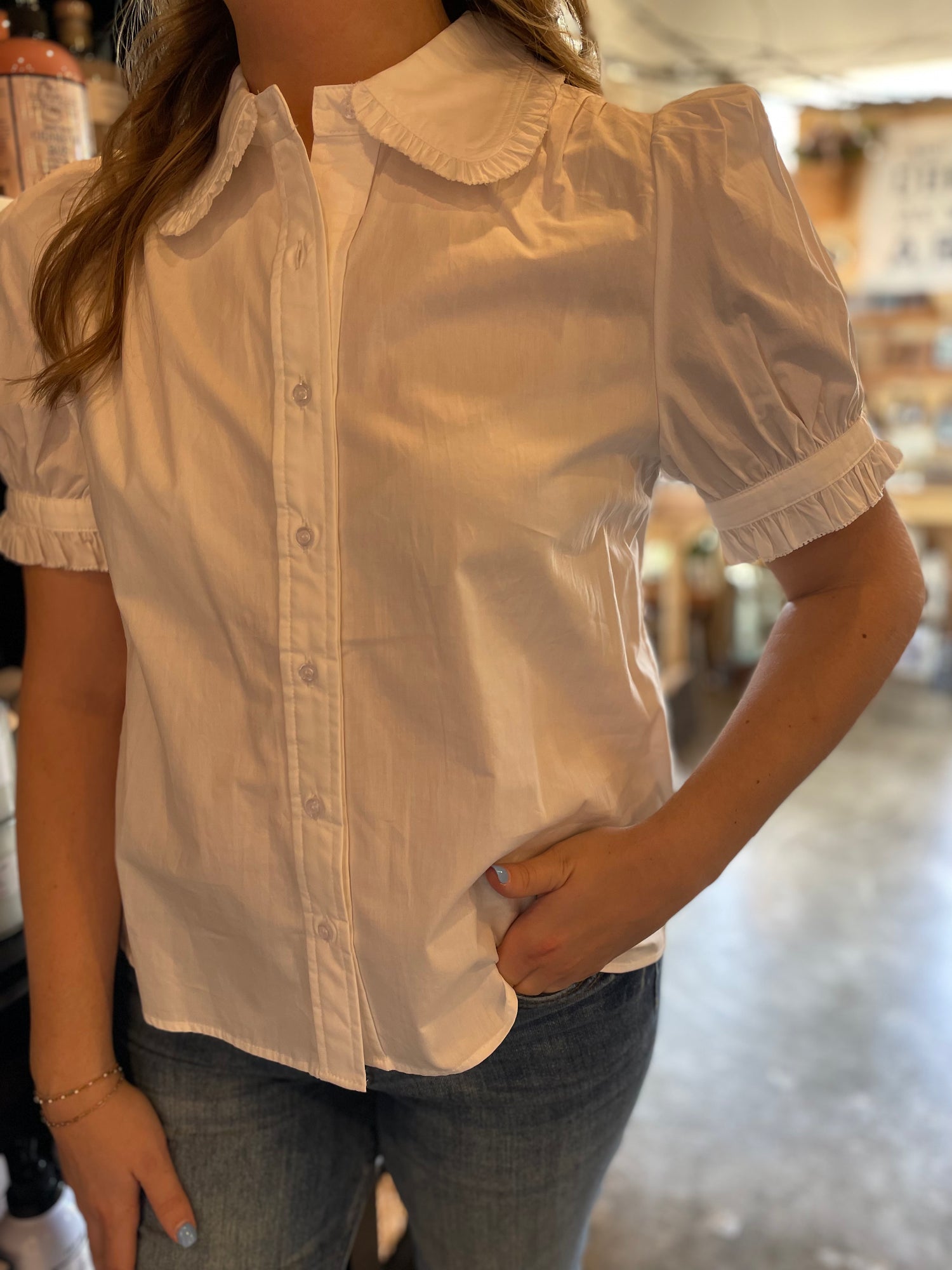 Peter Pan Collared Top