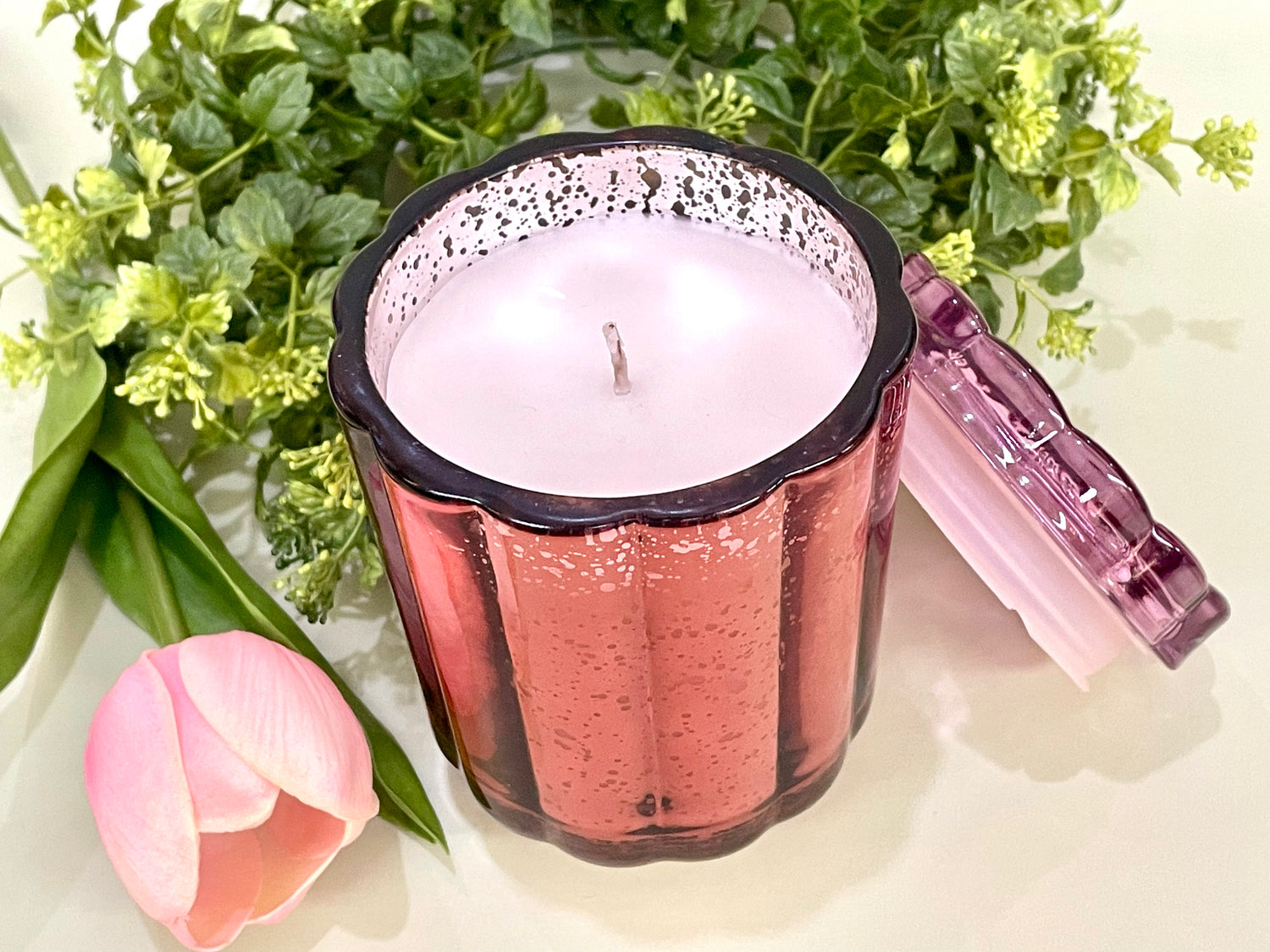 Flourish Glass Candle Pink Pepper