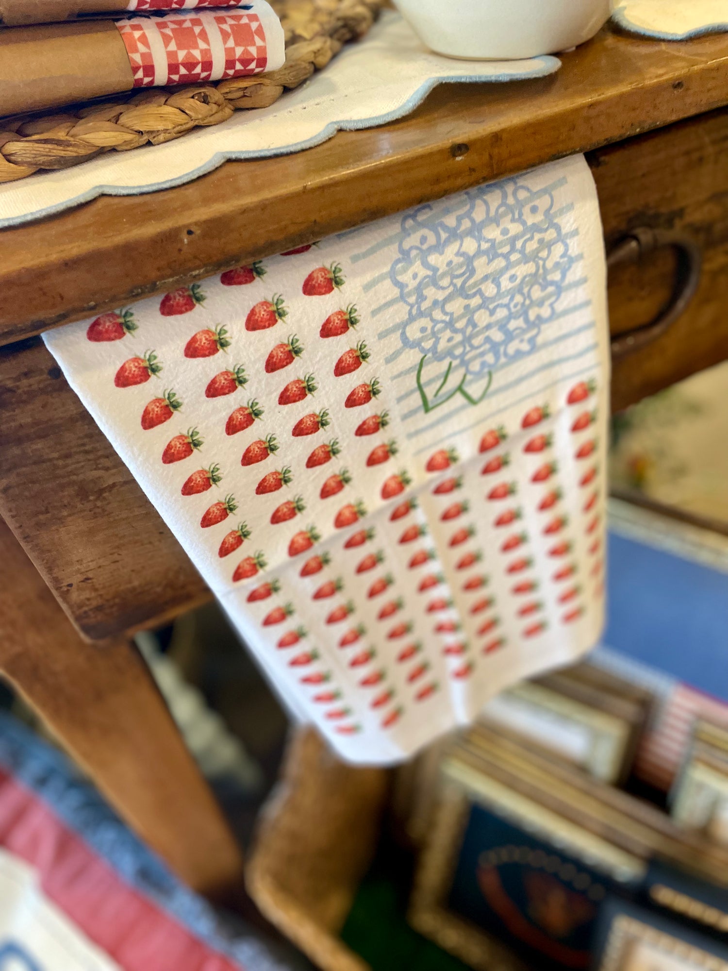 Floral Flag Tea Towel