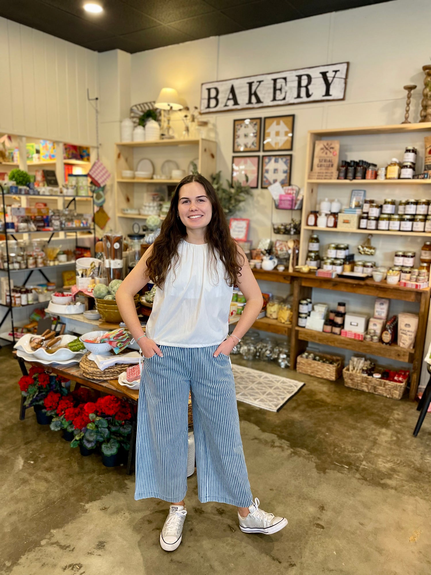 Striped Wide Leg Pants