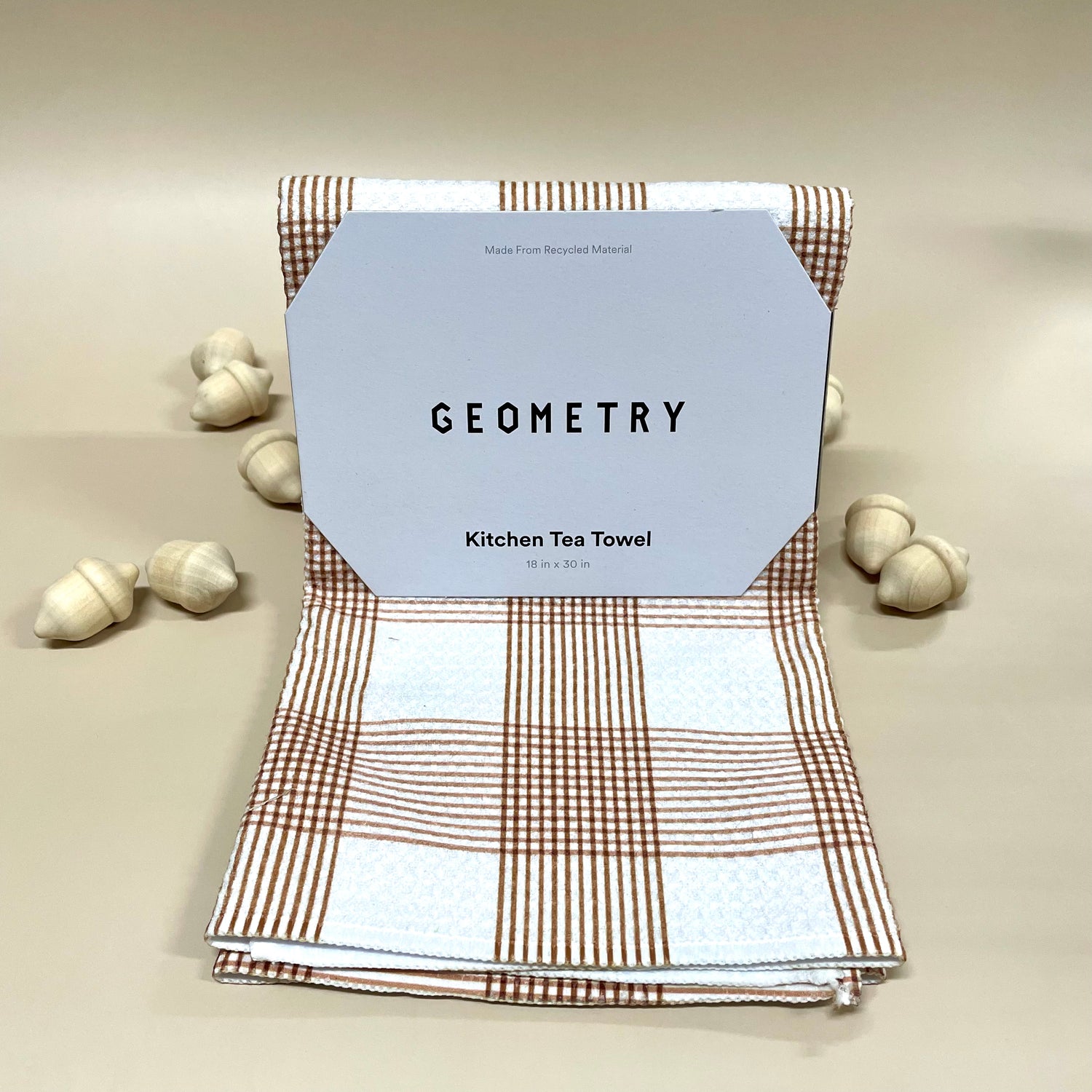 Vintage Gingham Natural Geometry TT