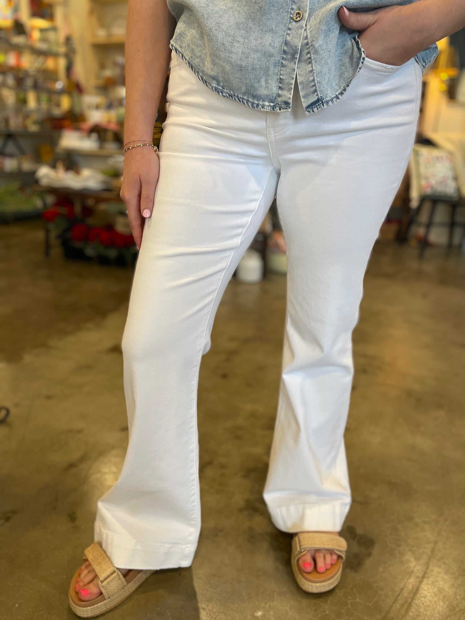 Cindy Mid Rise Flare Jeans