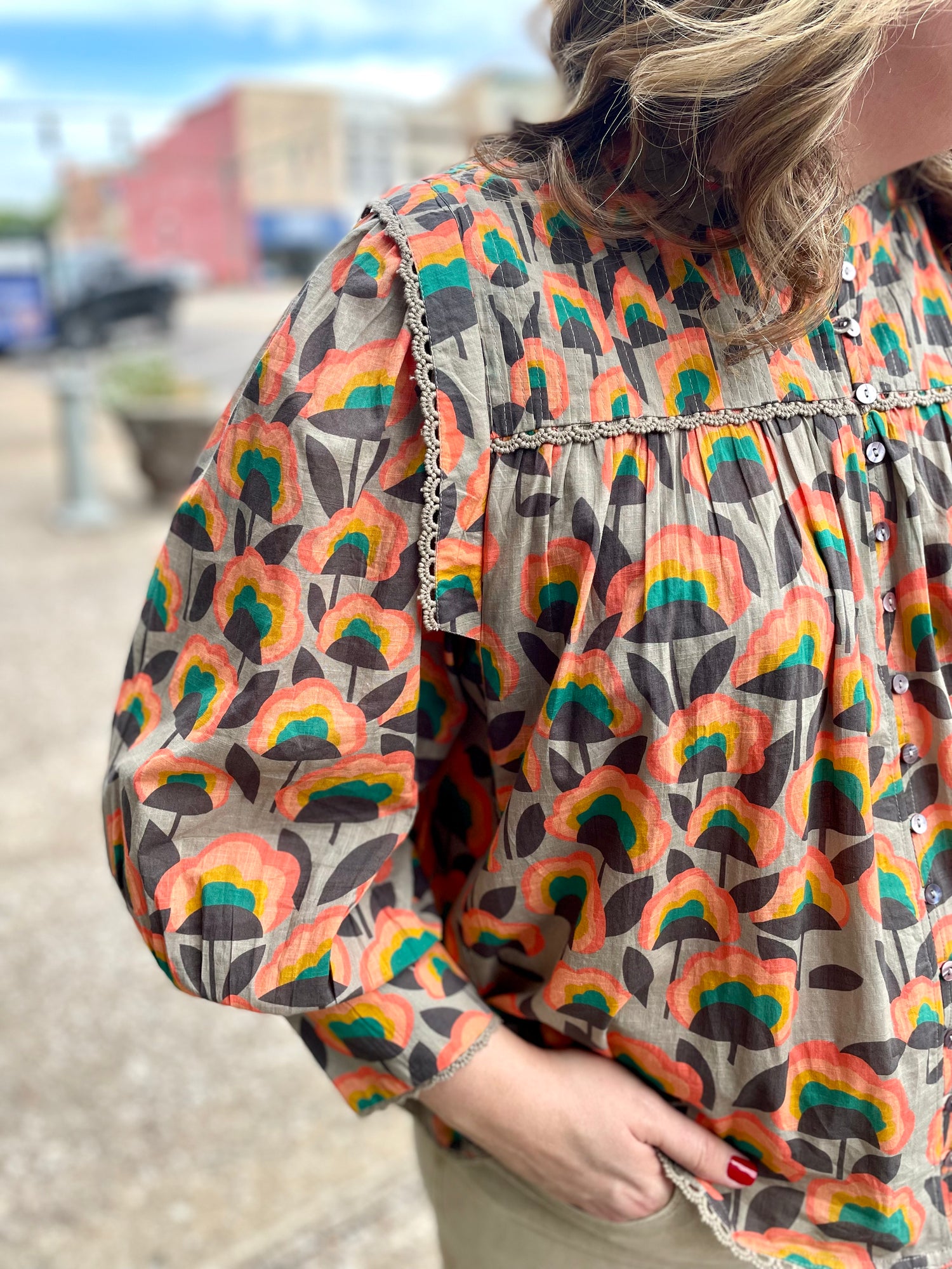 Crazy Blooms Top