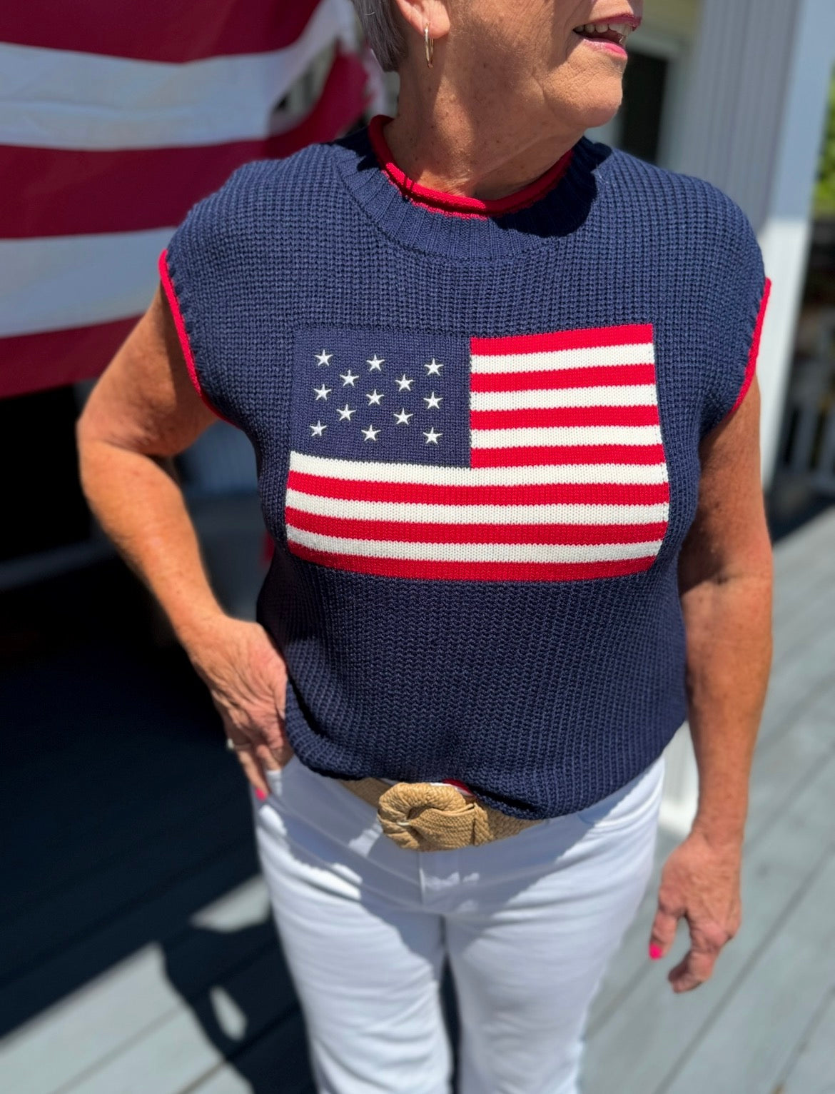 Home of the Brave Sweater Top