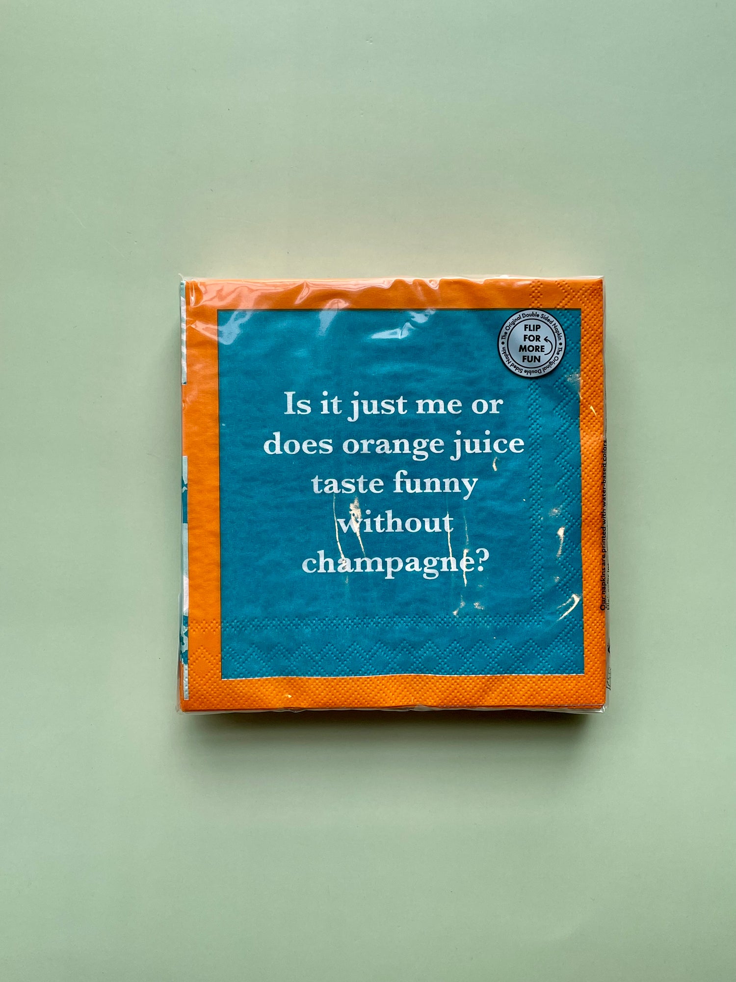 Drinks on Me Cocktail Napkins : Orange Juice