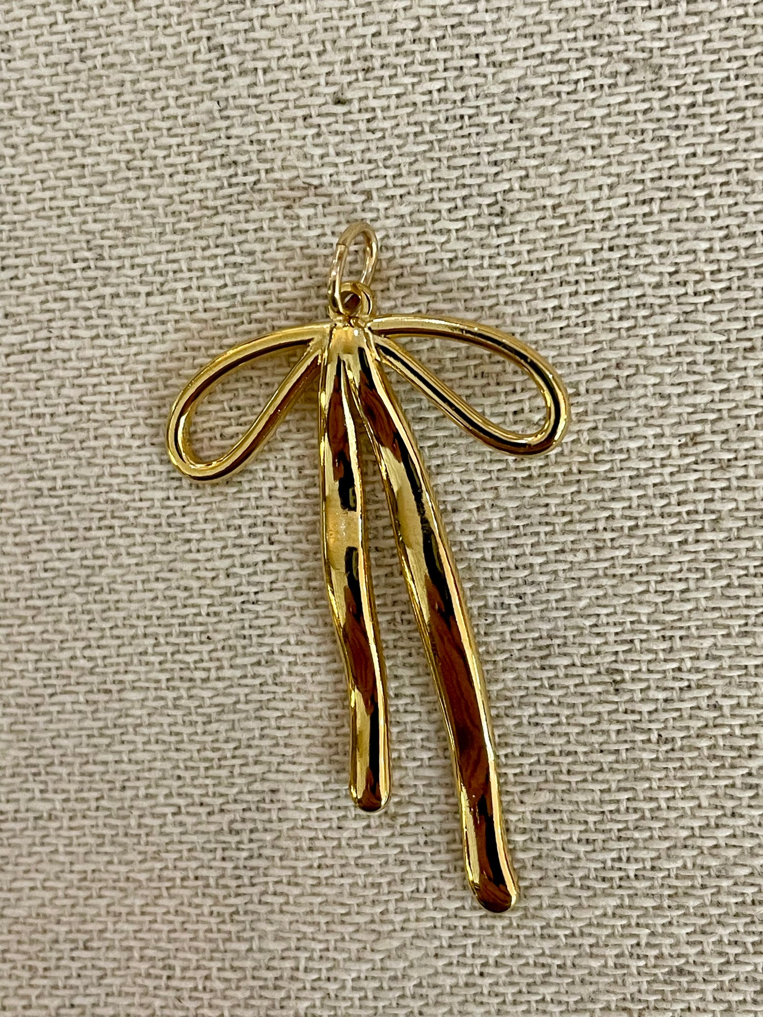 Gold Bow Charm