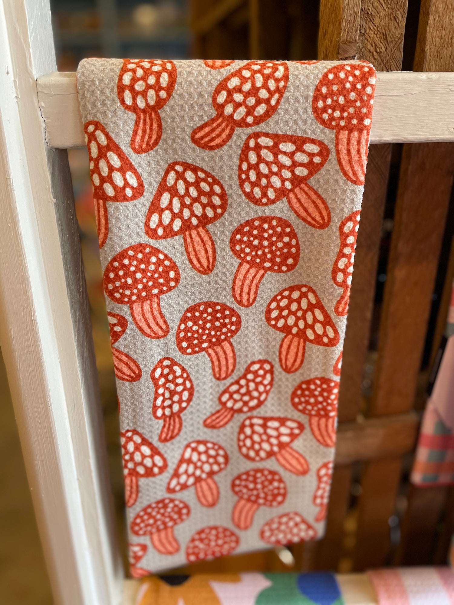 Many Mushrooms Tea Towel