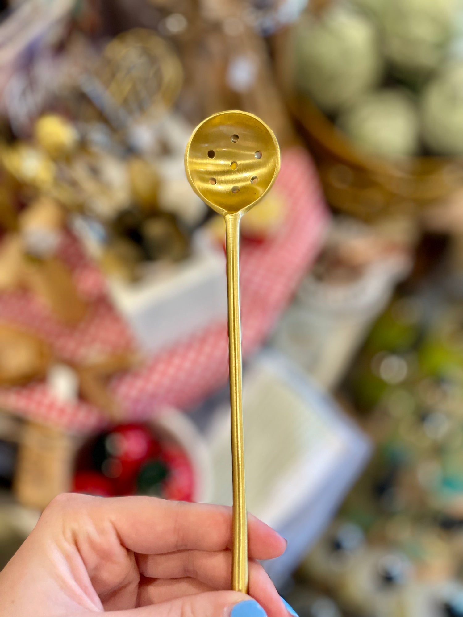 Brass Olive Spoon
