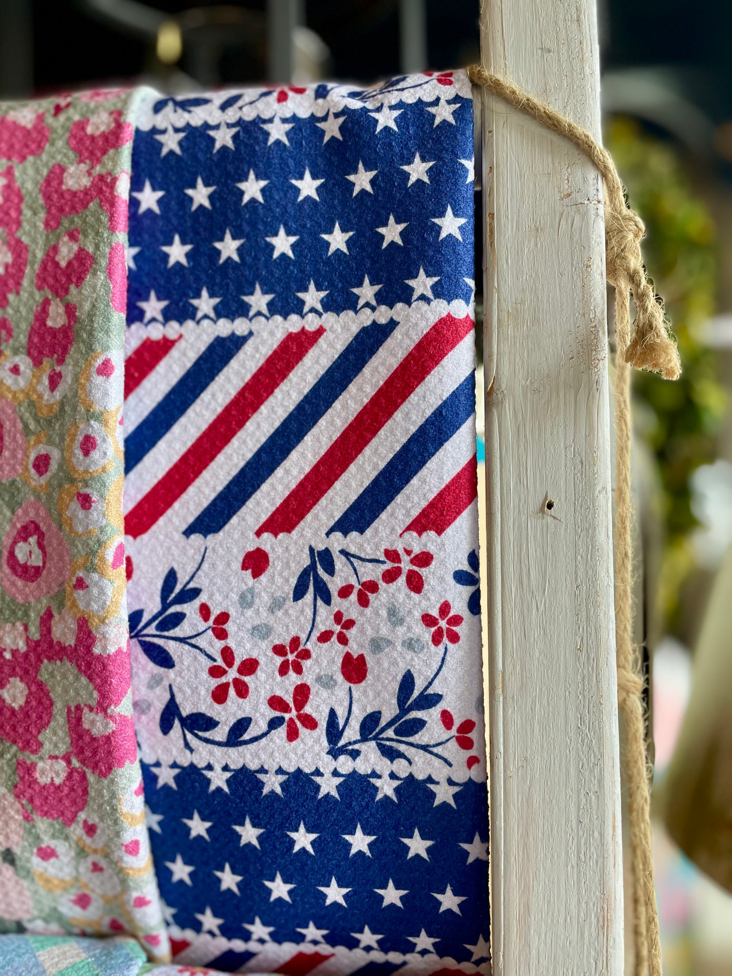 Liberty Ribbon Geometry Tea Towel