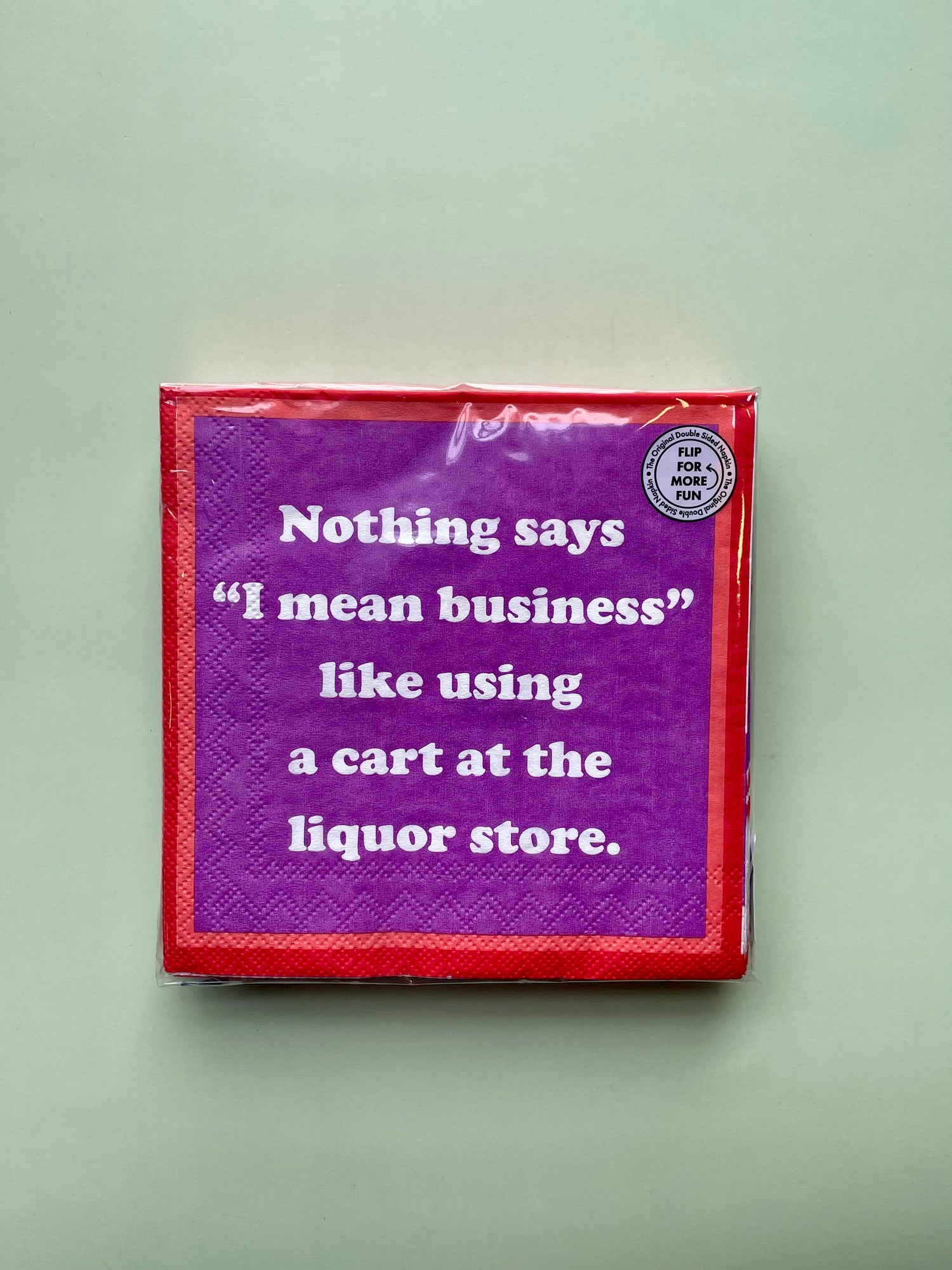 Drinks on Me Cocktail Napkins : Fireball