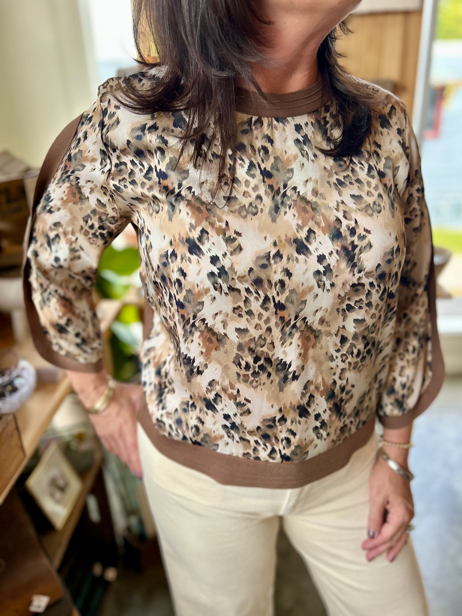 Leopard Lady Top