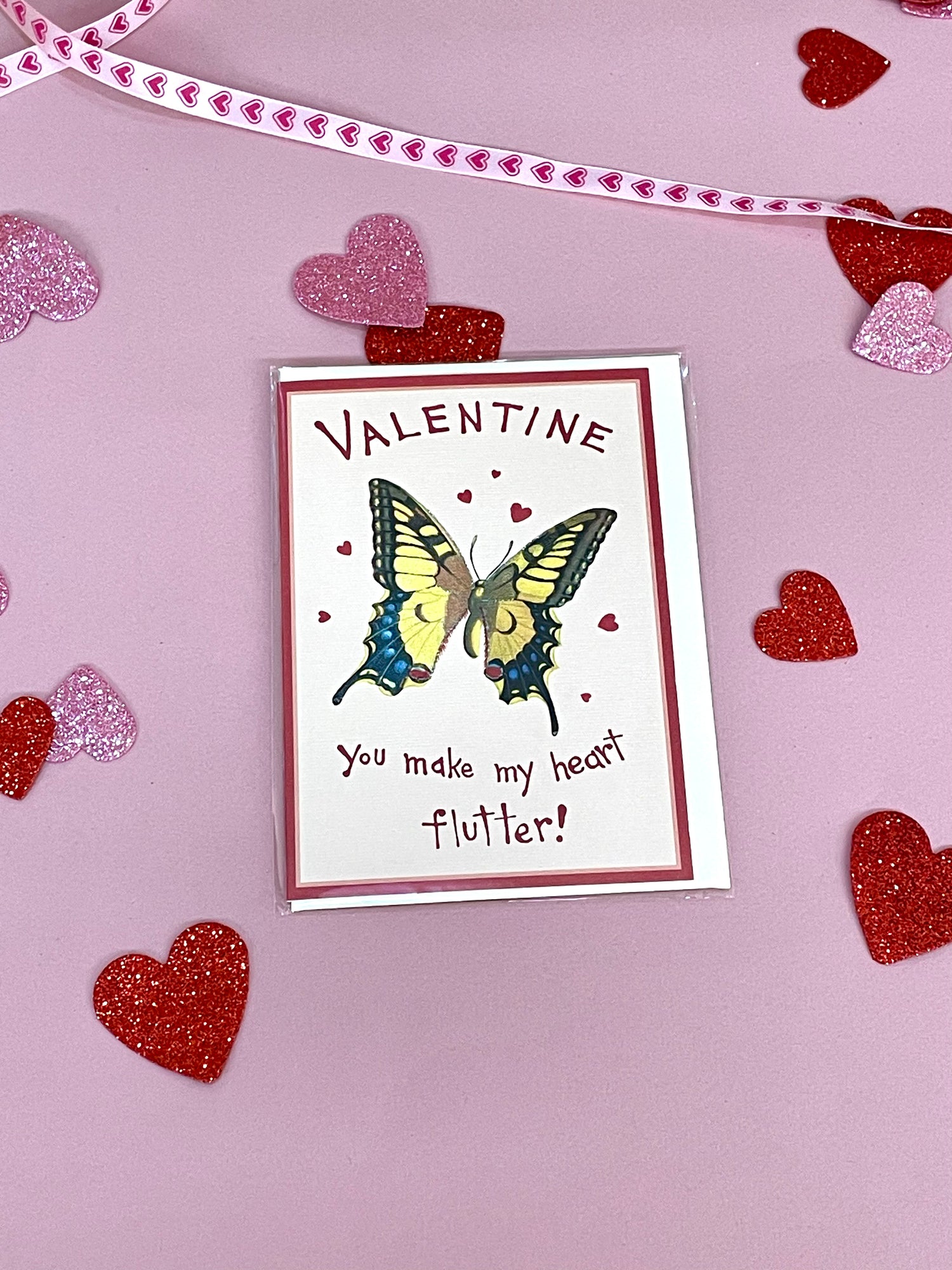 Valentine Butterfly Greeting Card