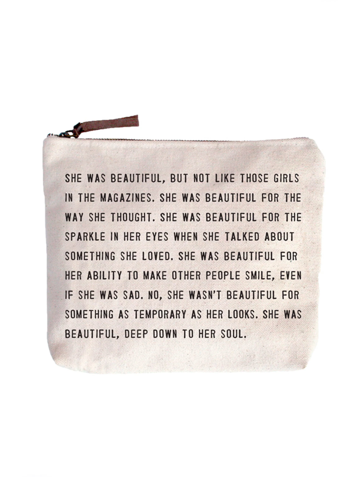 She Was Beautiful Canvas Bag