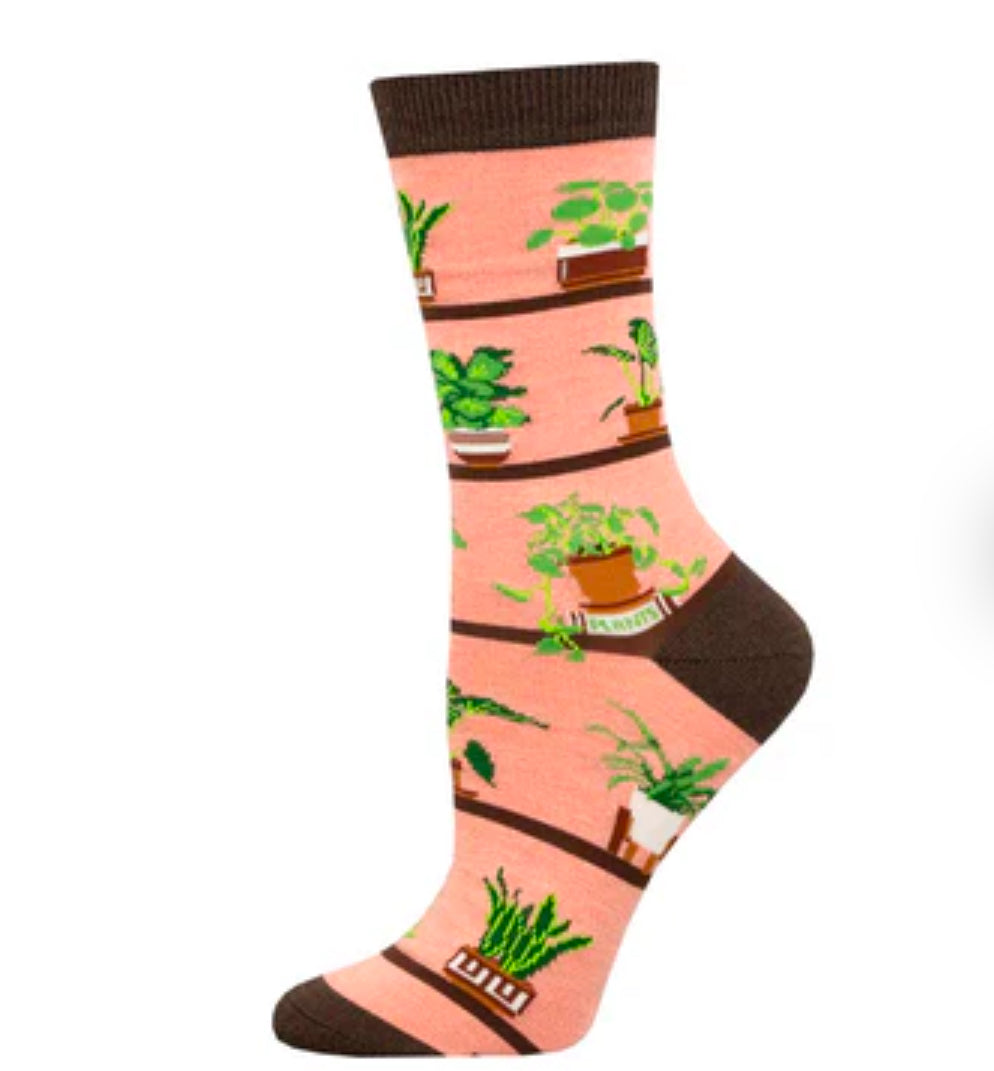 Sock Smith Houseplants Pink