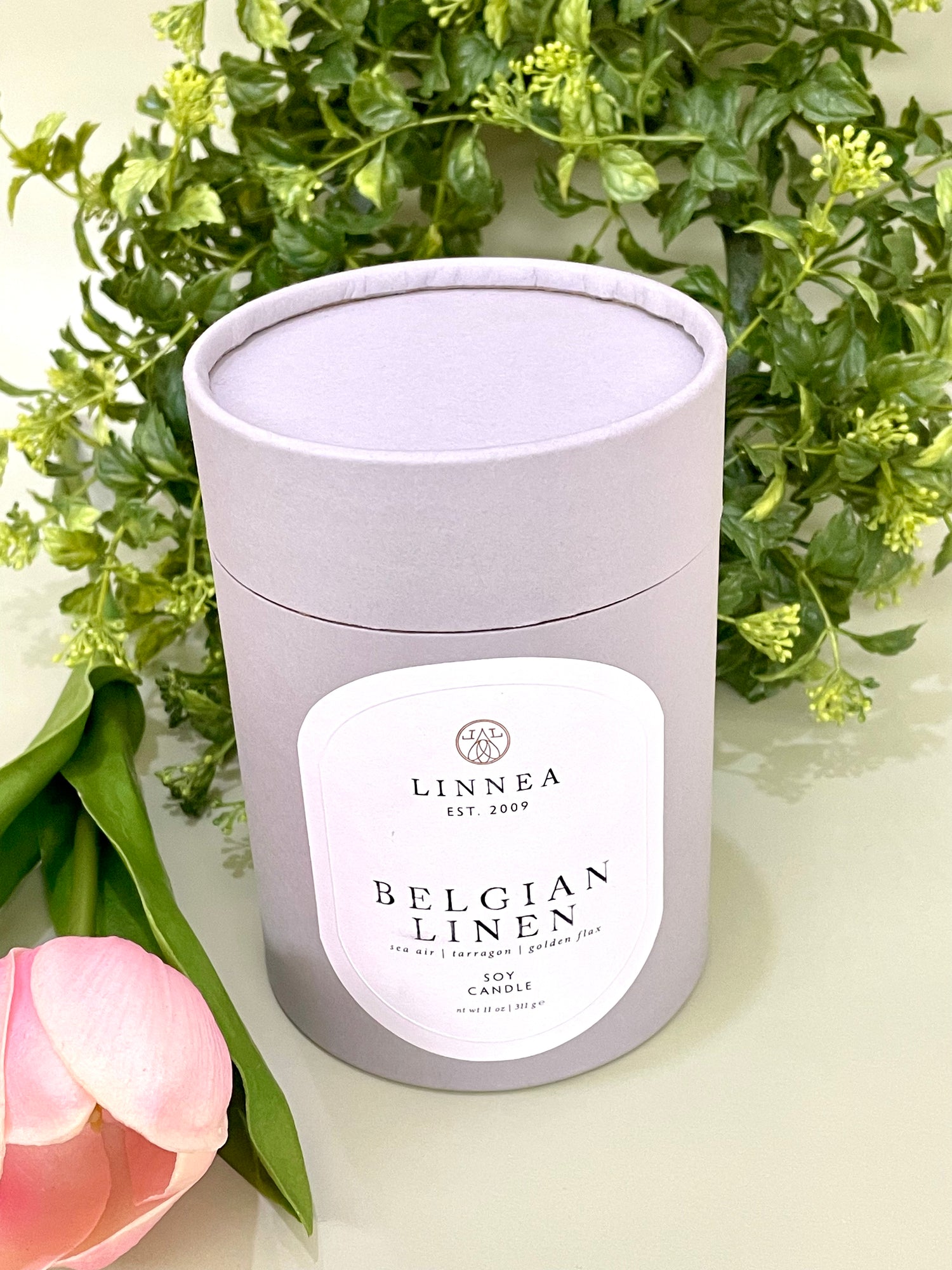 Linnea Candle Belgian Linen 2 Wick