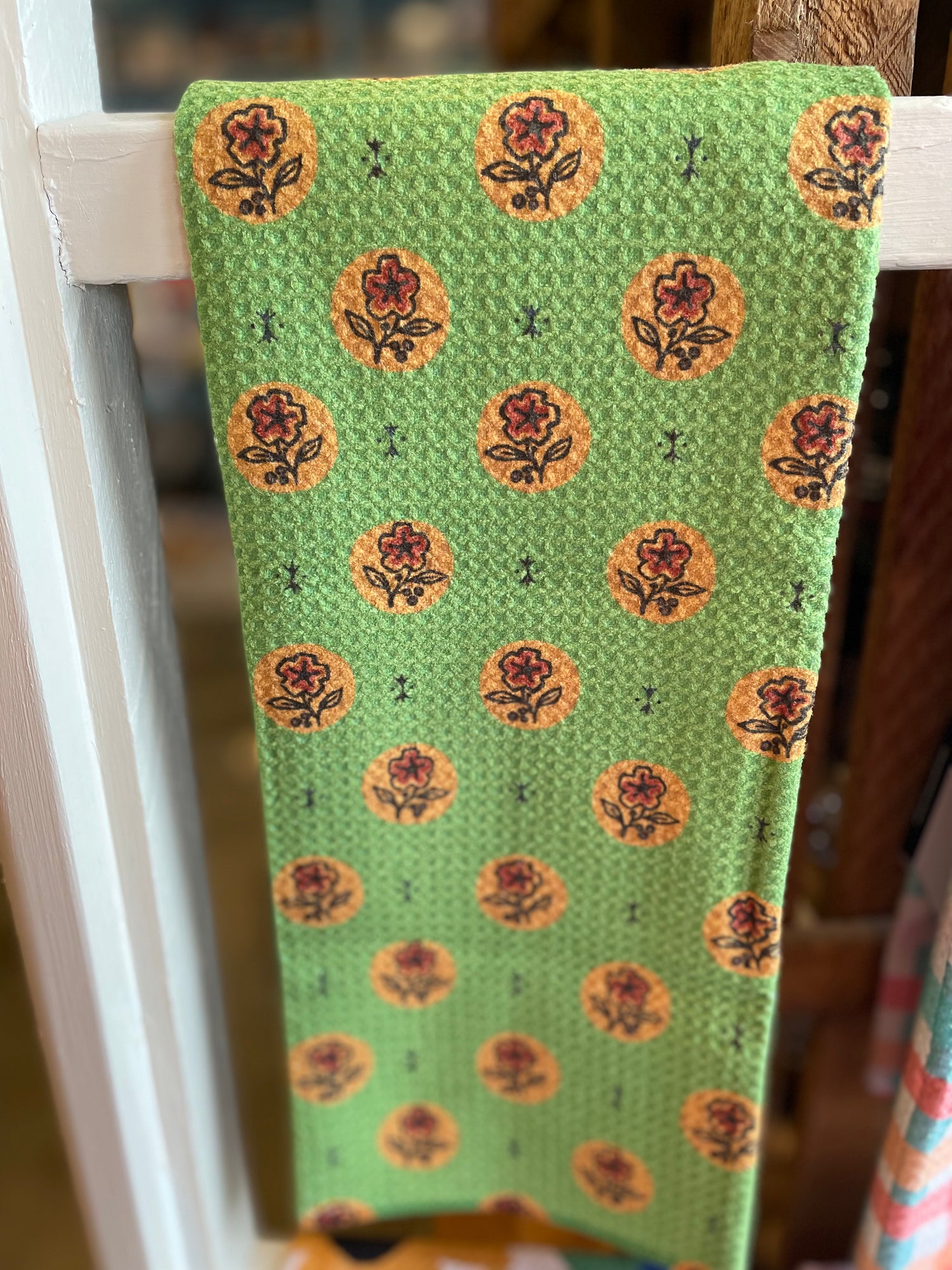 Artisanal Floral Tea Towel