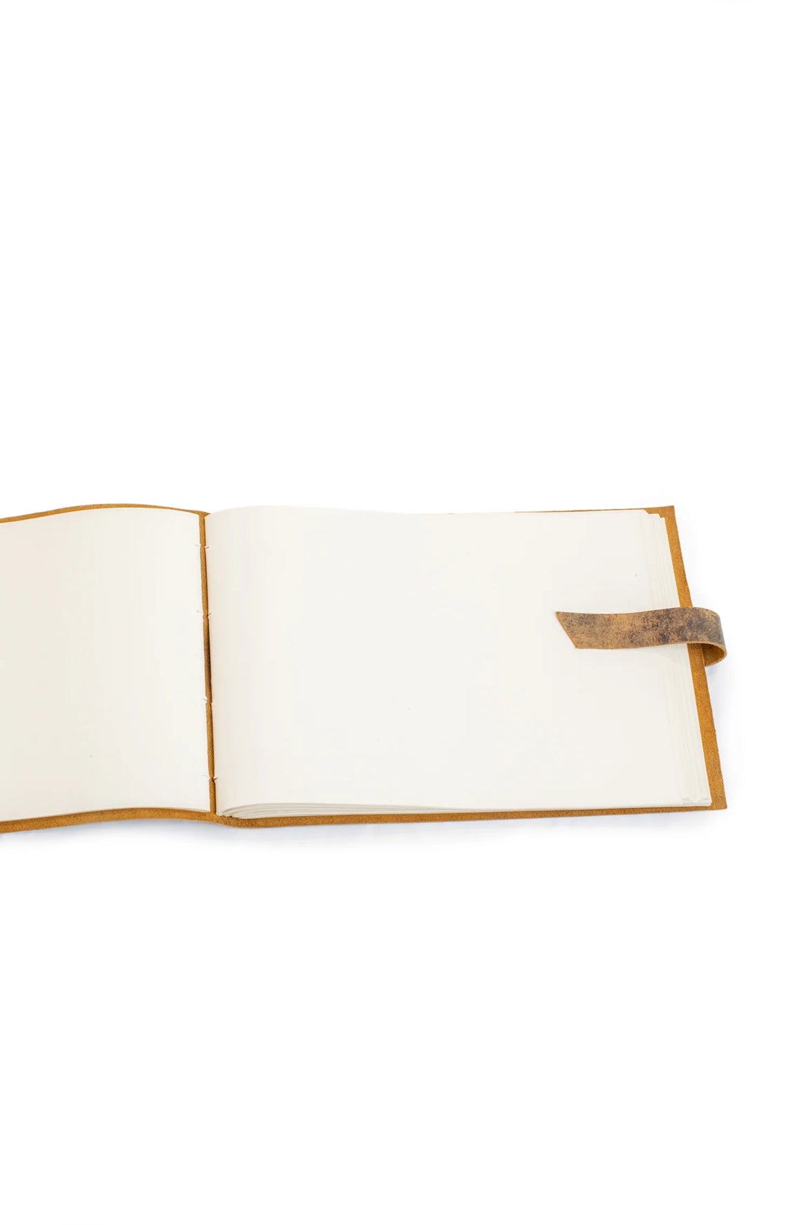 Leather Guest Book Brown Distressed