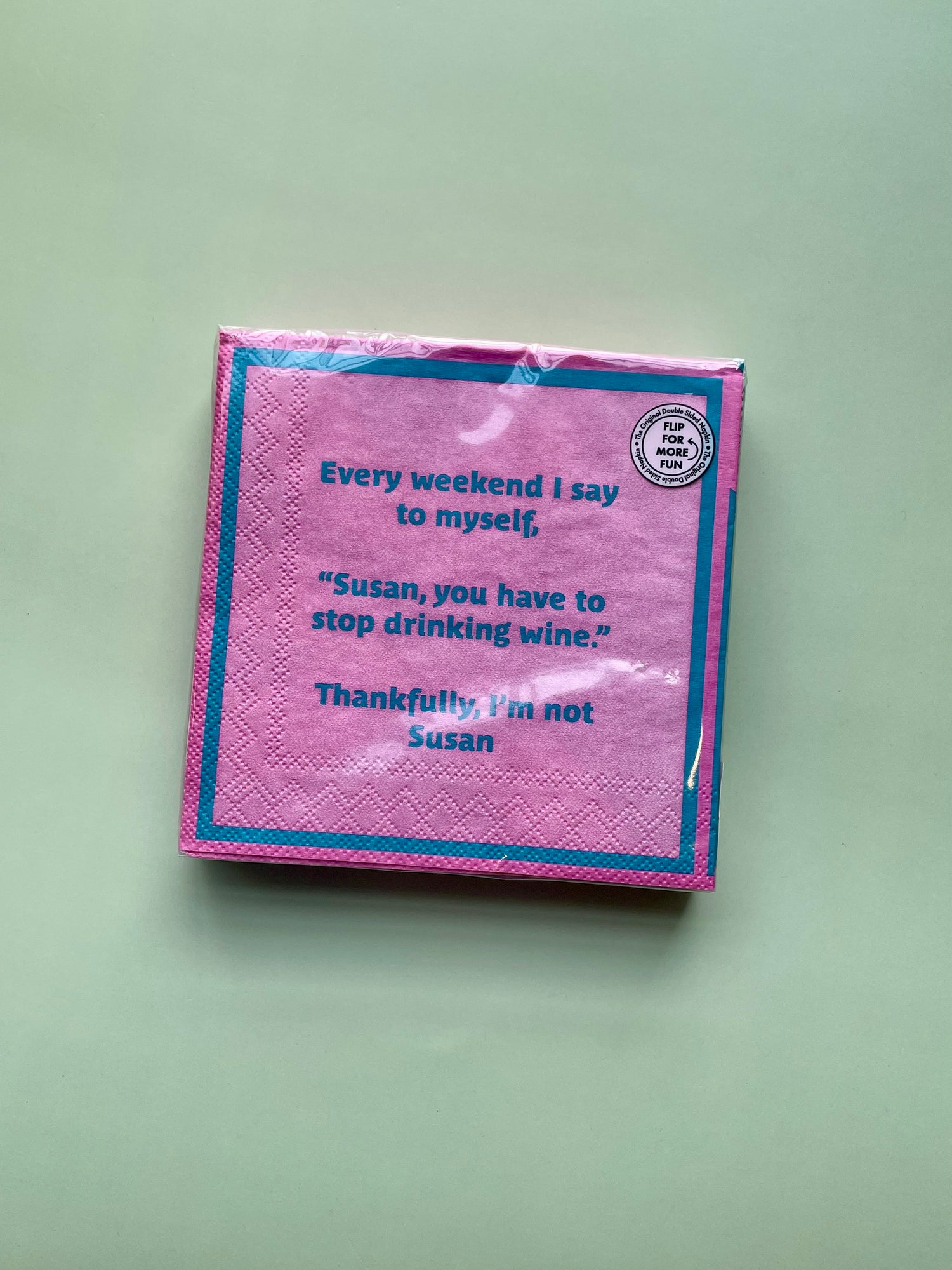 Drinks on Me Cocktail Napkins : Mirror