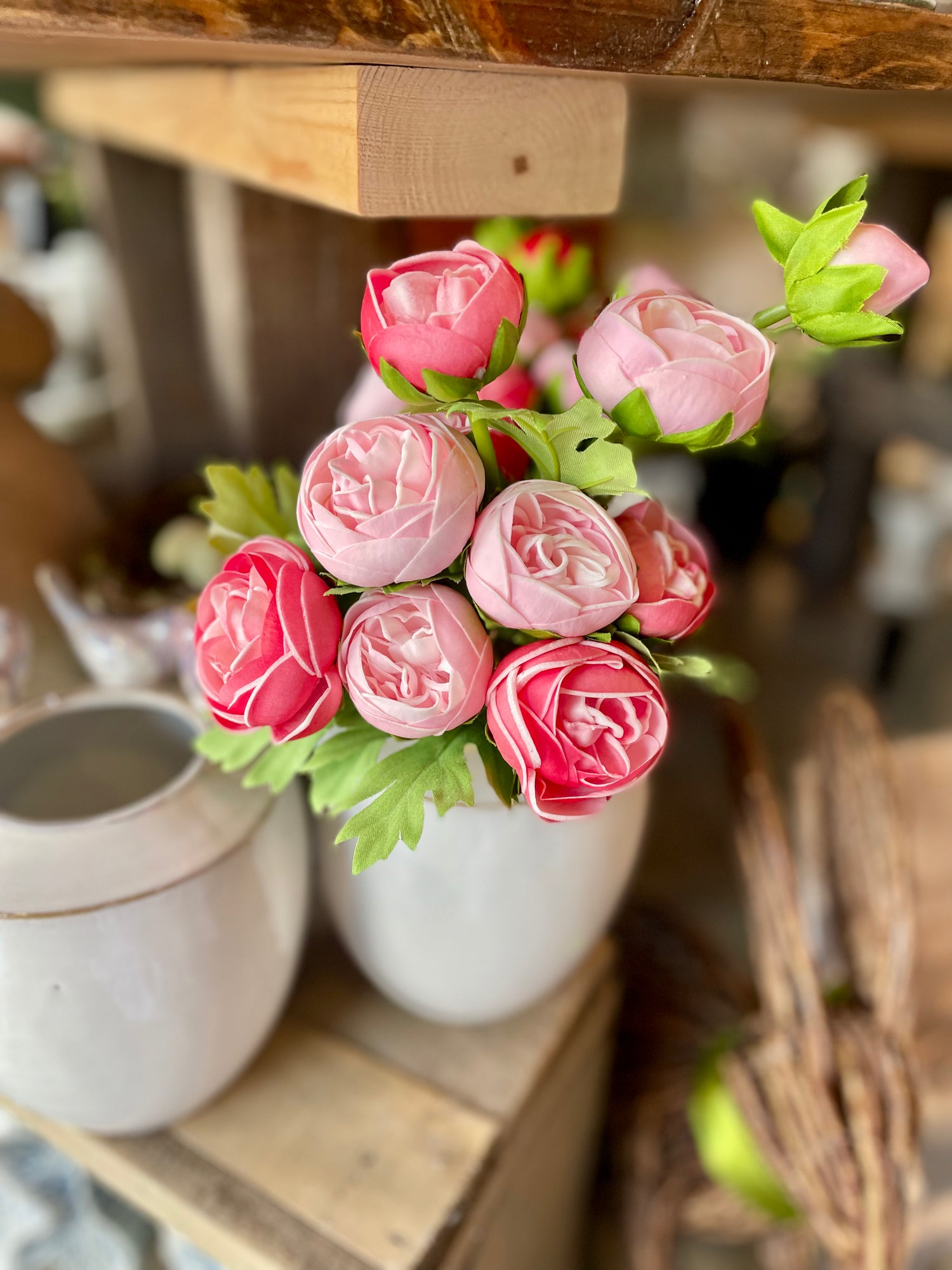 Pink Mini Ranunculus Bundle : 10 Stems