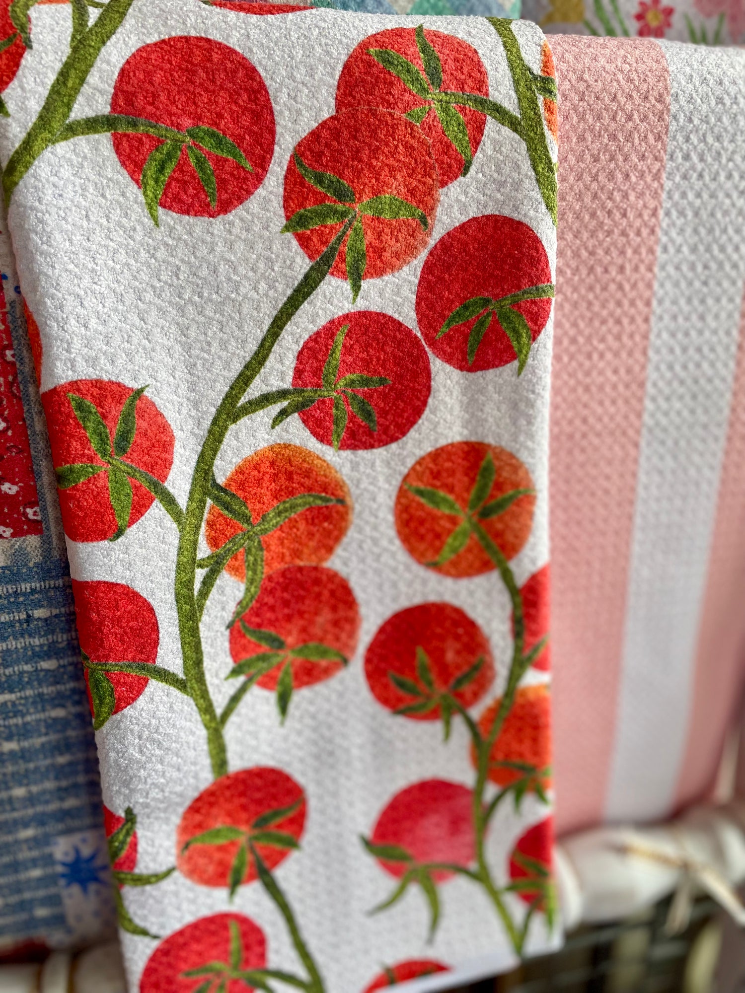 Ripe and Ready Geometry Tea Towel
