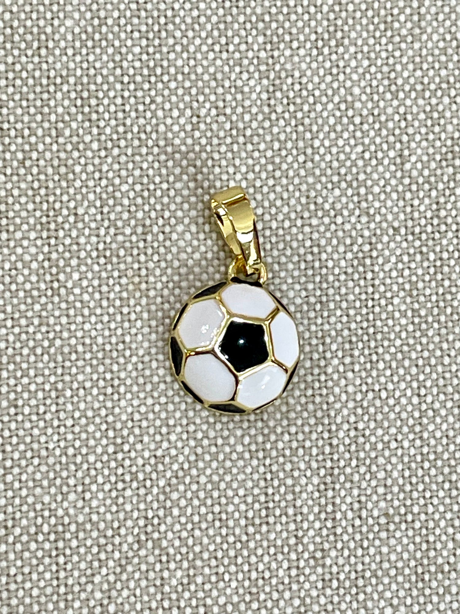 Enamel Soccer Ball Charm