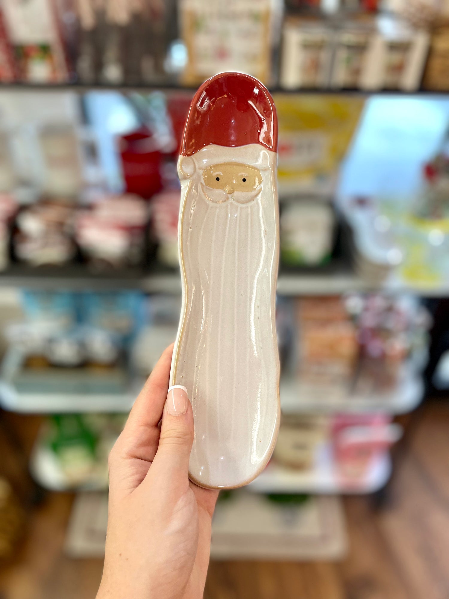 Stoneware Santa Plate