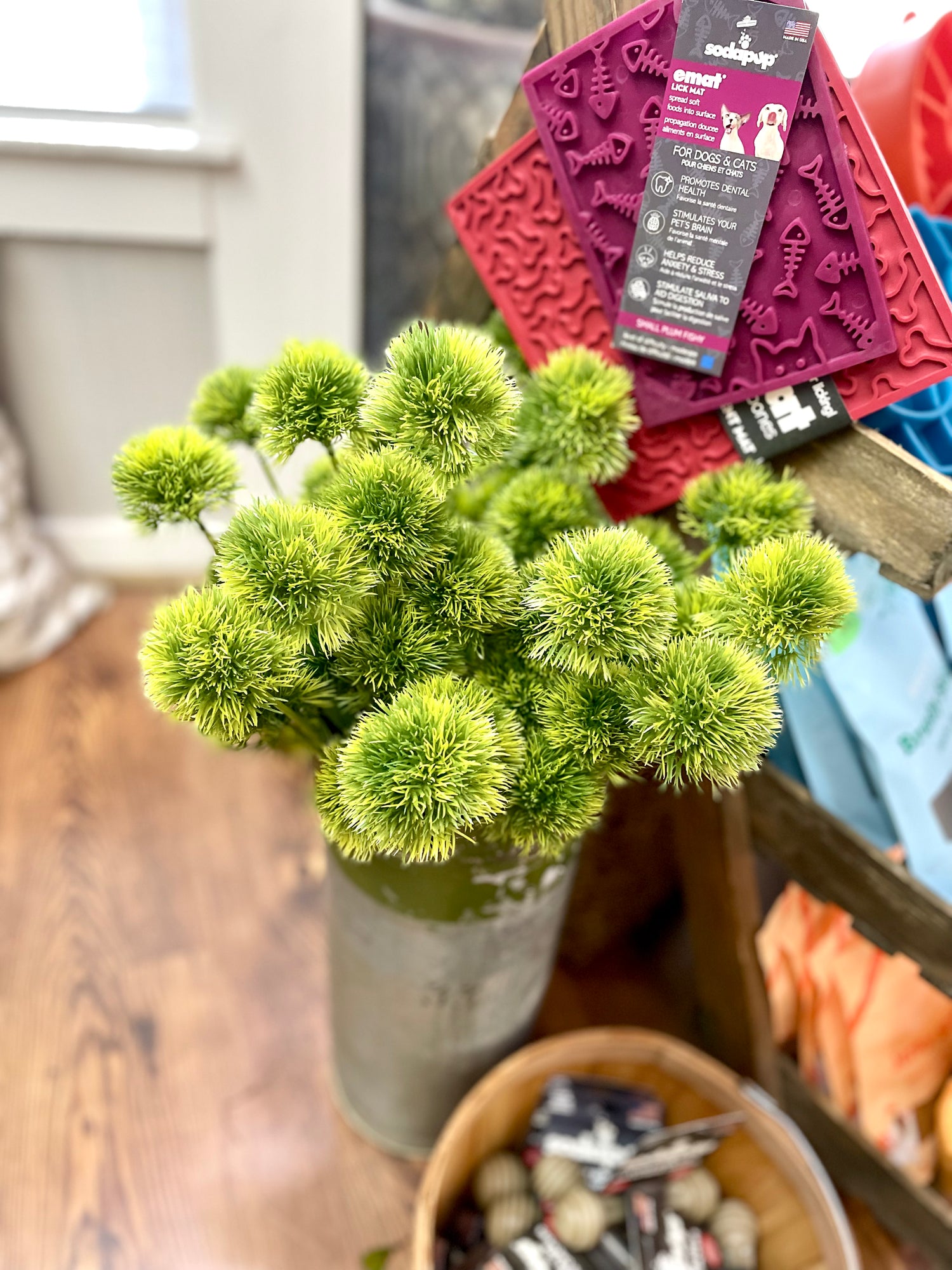 Green Ball Flower Stem