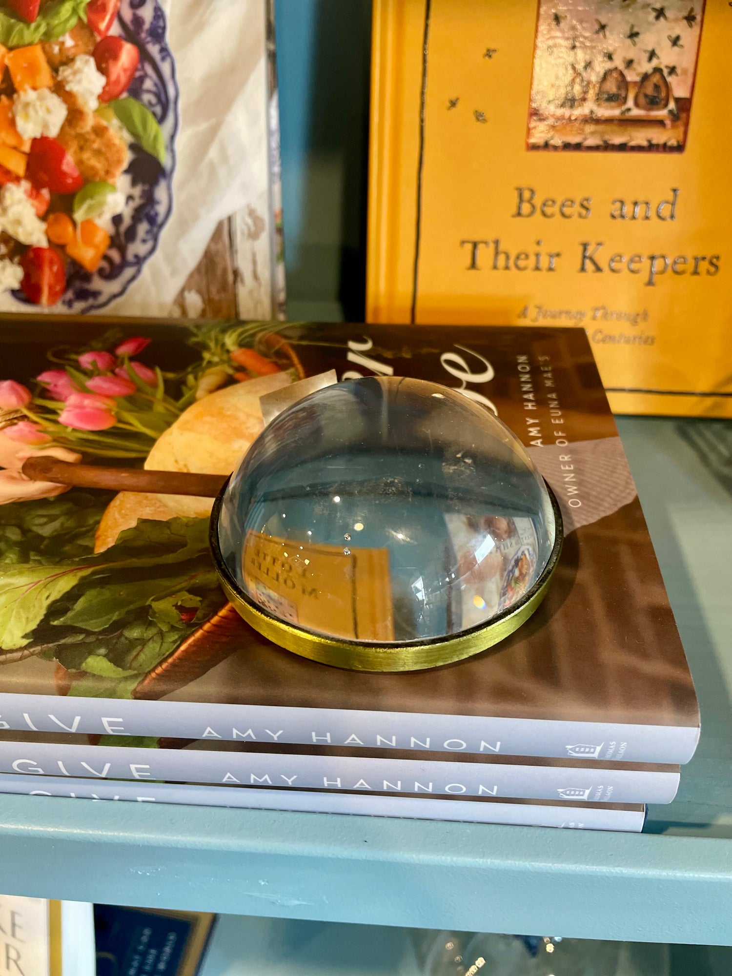 Paperweight + Magnifying Glass