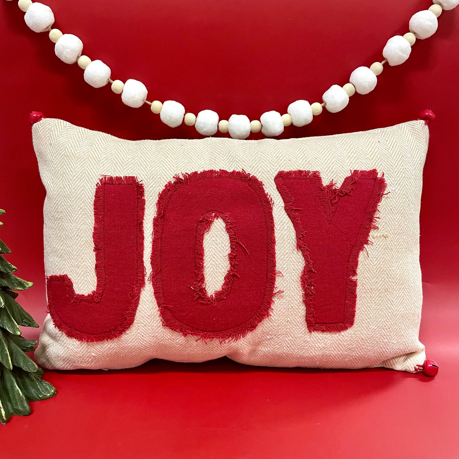 Joy with Jingle Bell Pillow