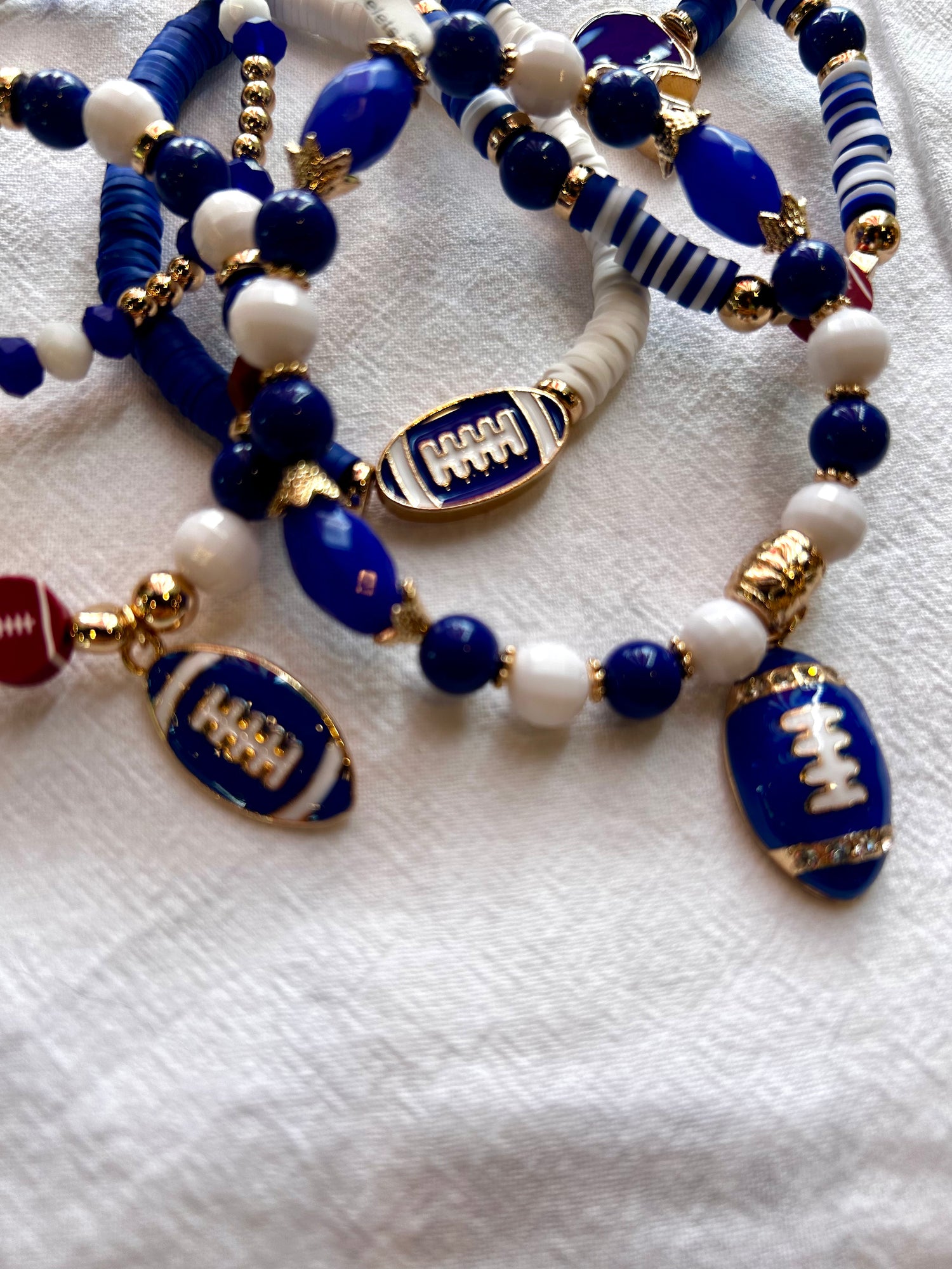 Blue Game Day Bracelets