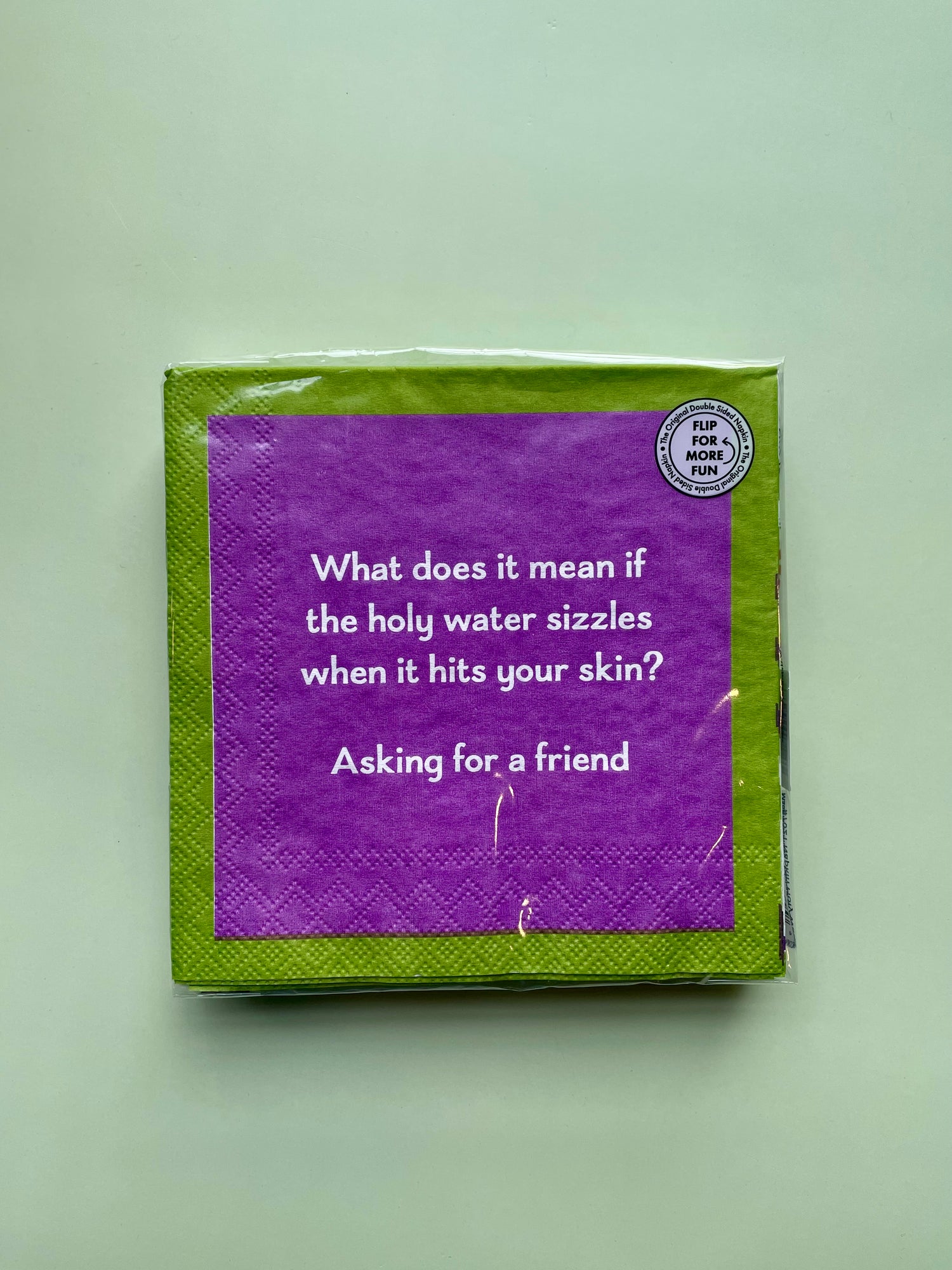 Drinks on Me Cocktail Napkins : Holy Water