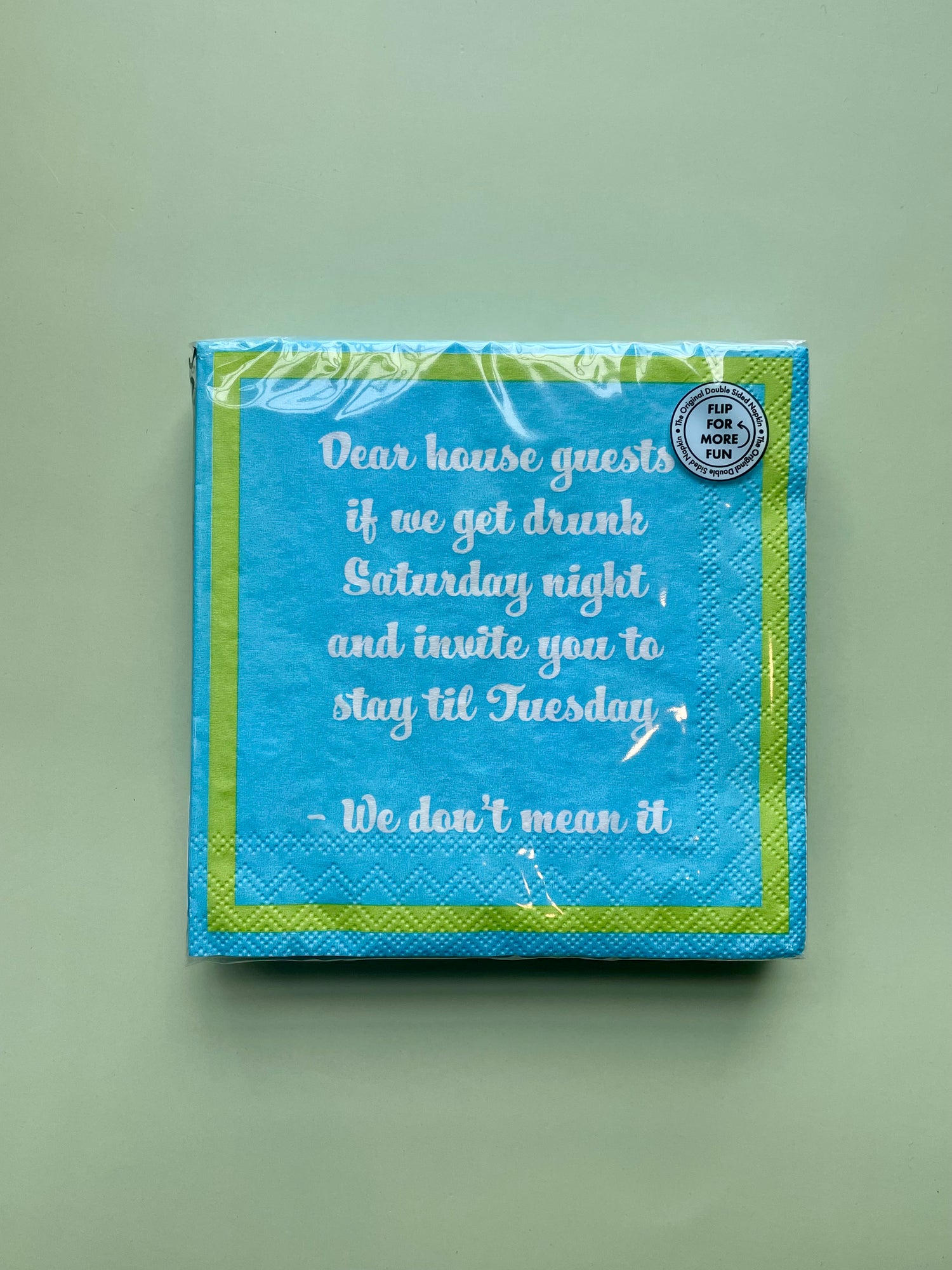 Drinks on Me Cocktail Napkins : Mr Rogers