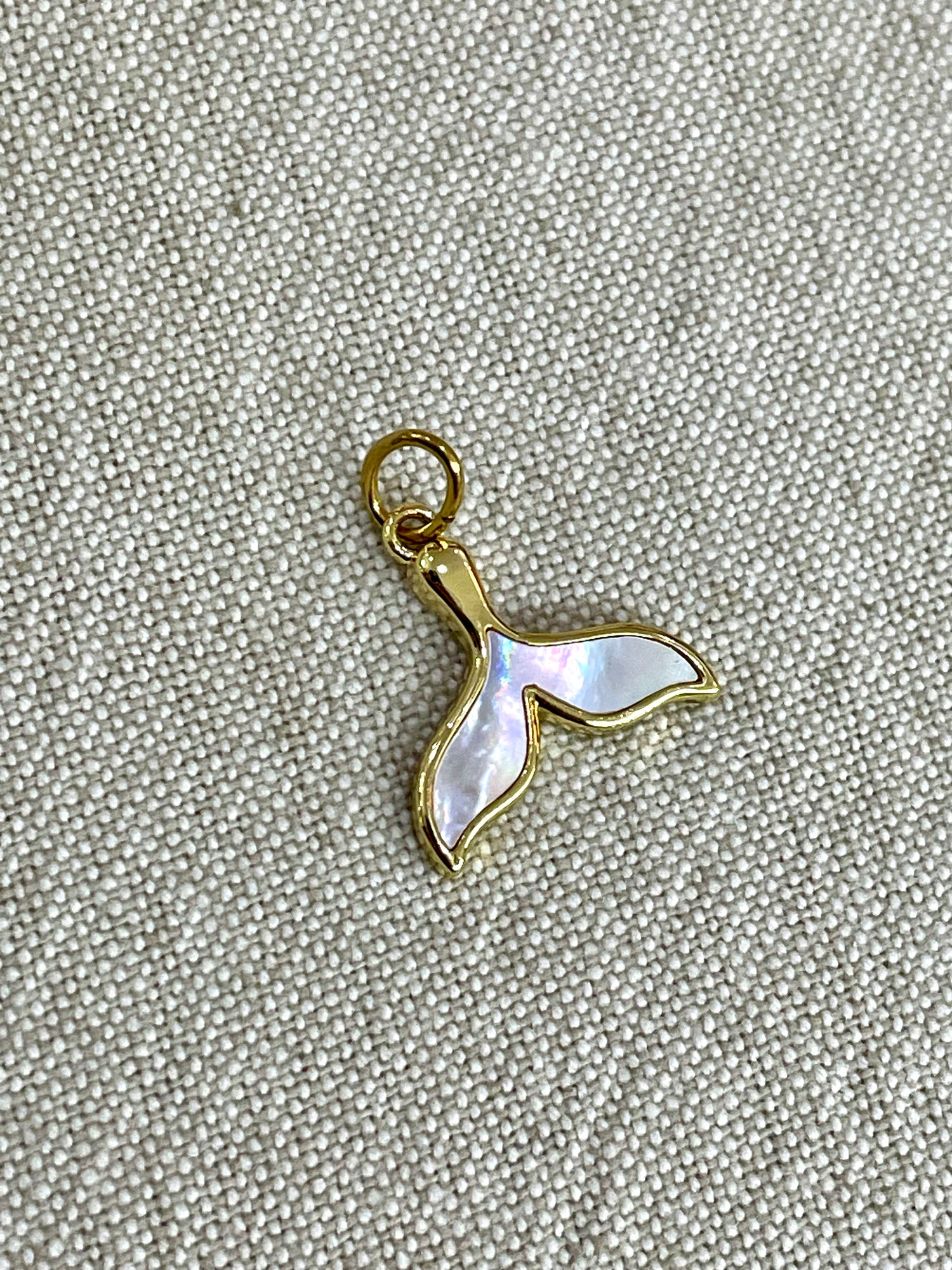Mother of Pearl Mermaid Tail Charm
