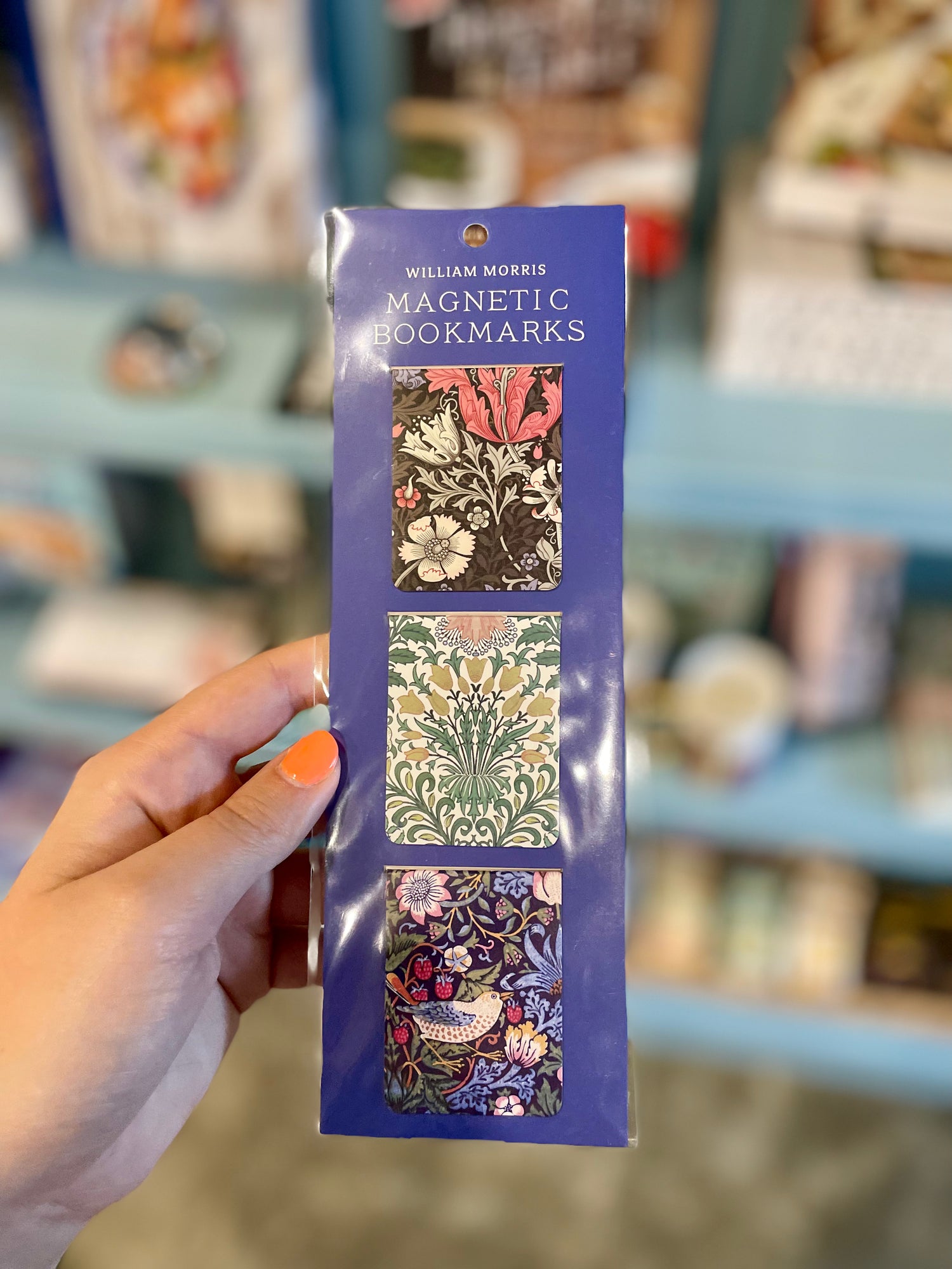 William Morris Magnetic Bookmarks