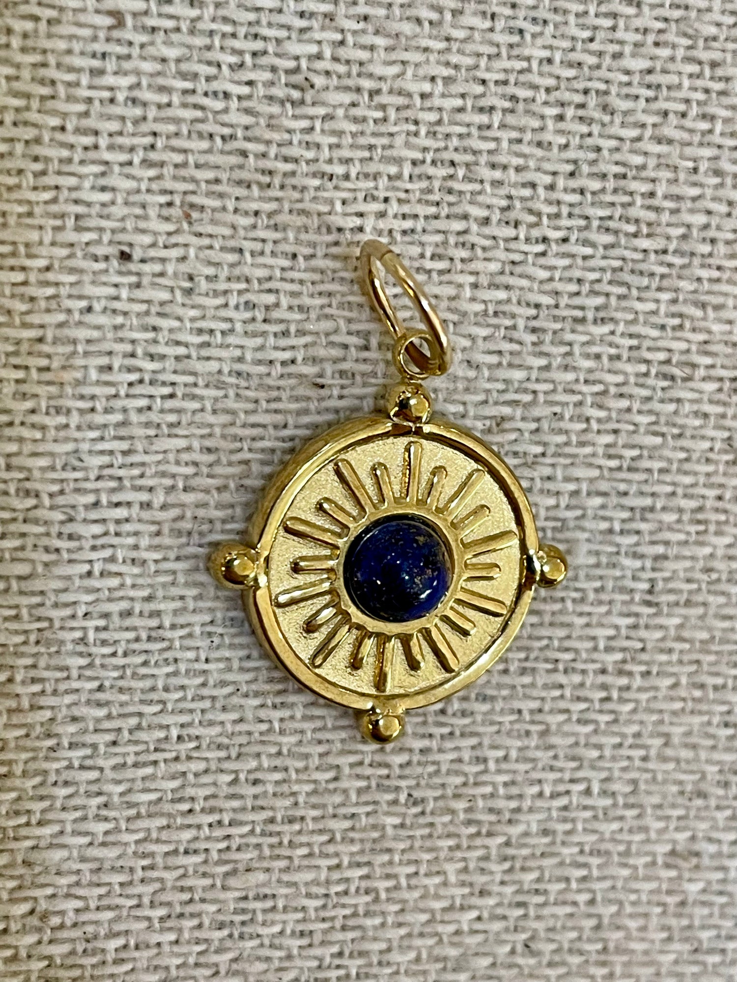 Vintage Lapis Stone Charm