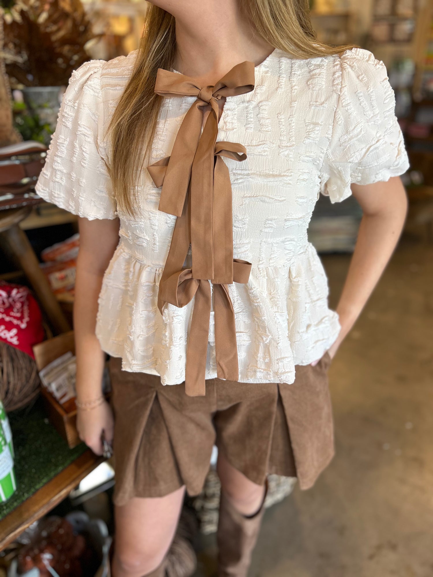 Romantic Bow Blouse