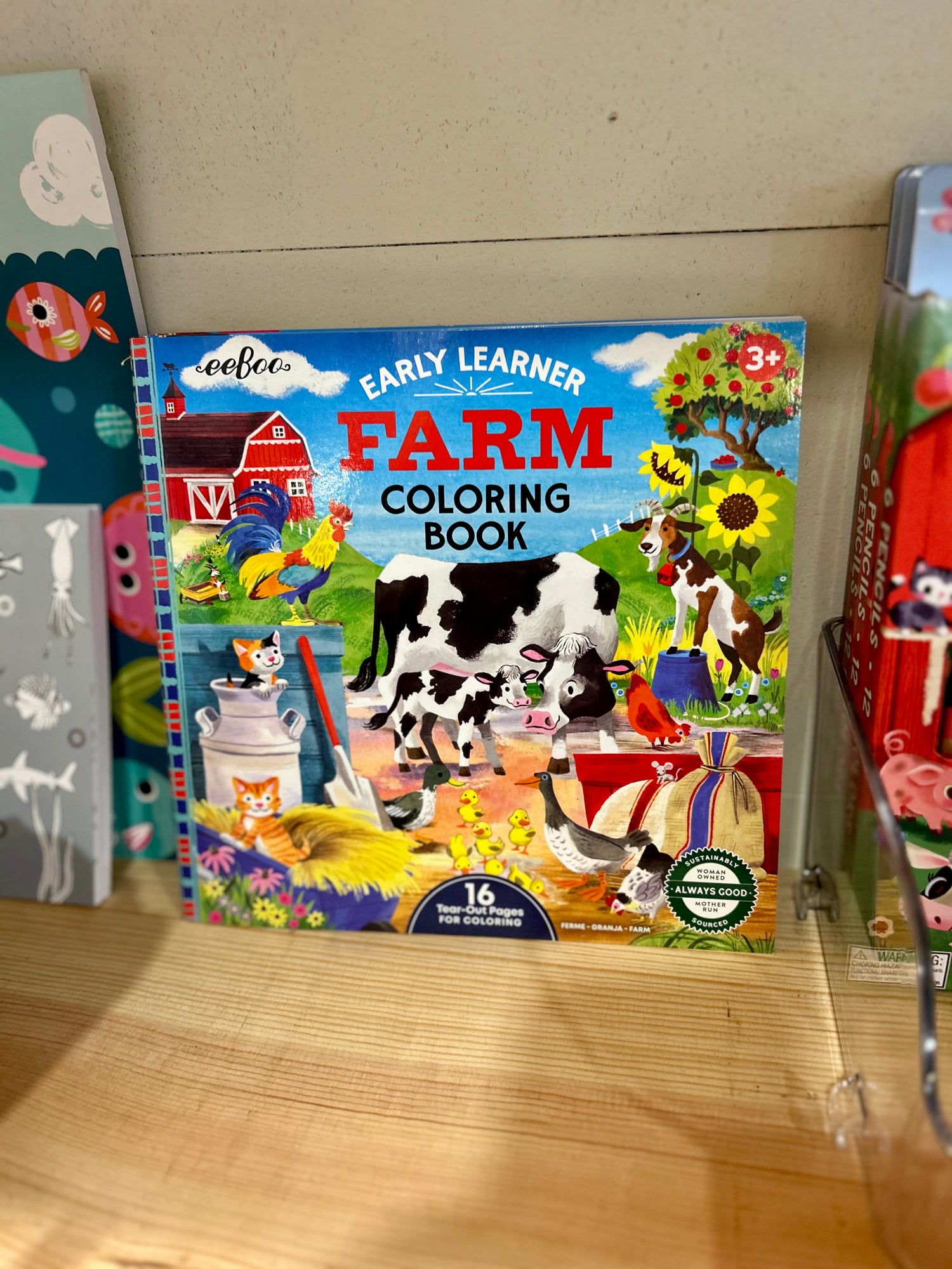 Farm Square Coloring Book