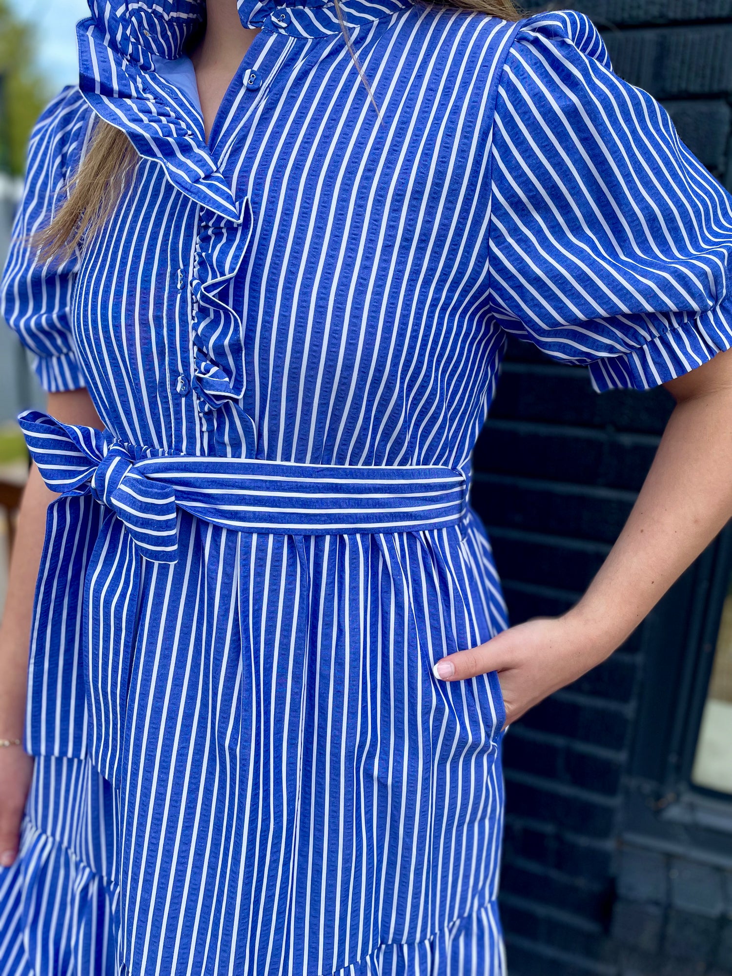 Stripe Midi Dress